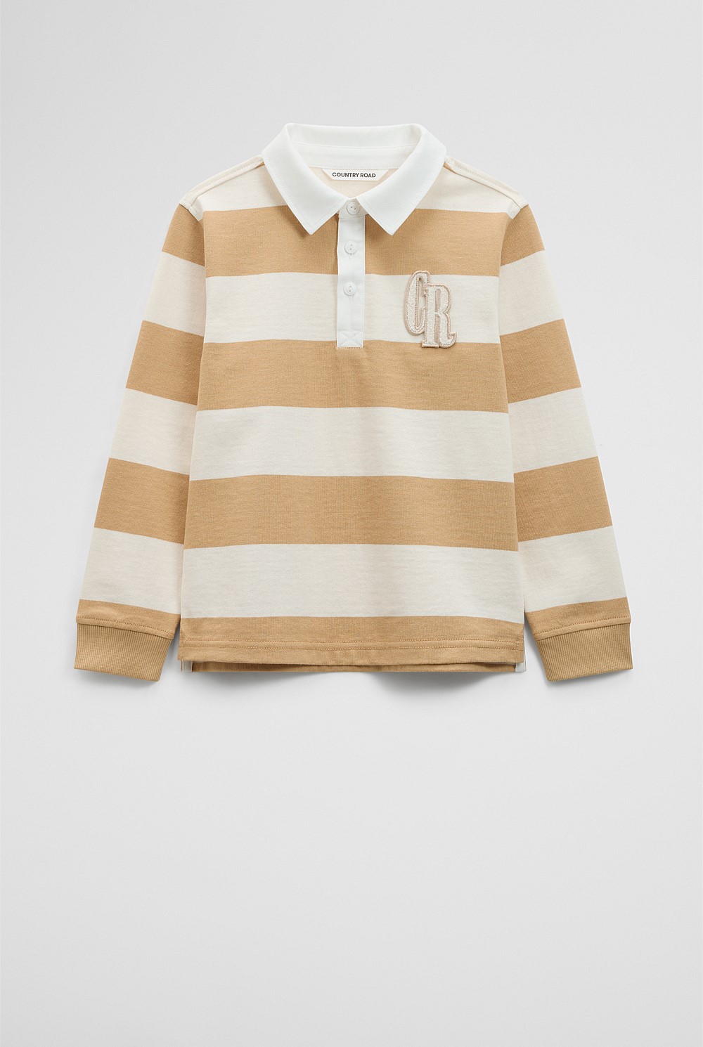 Organically Grown Cotton Block Stripe Rugby