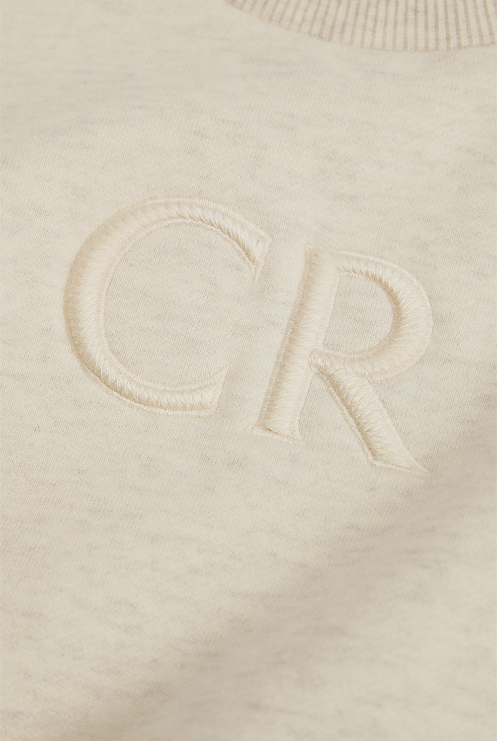 Oversized Australian Cotton CR Logo Sweat