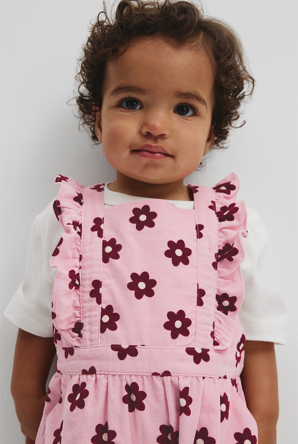 Cord Floral Overall