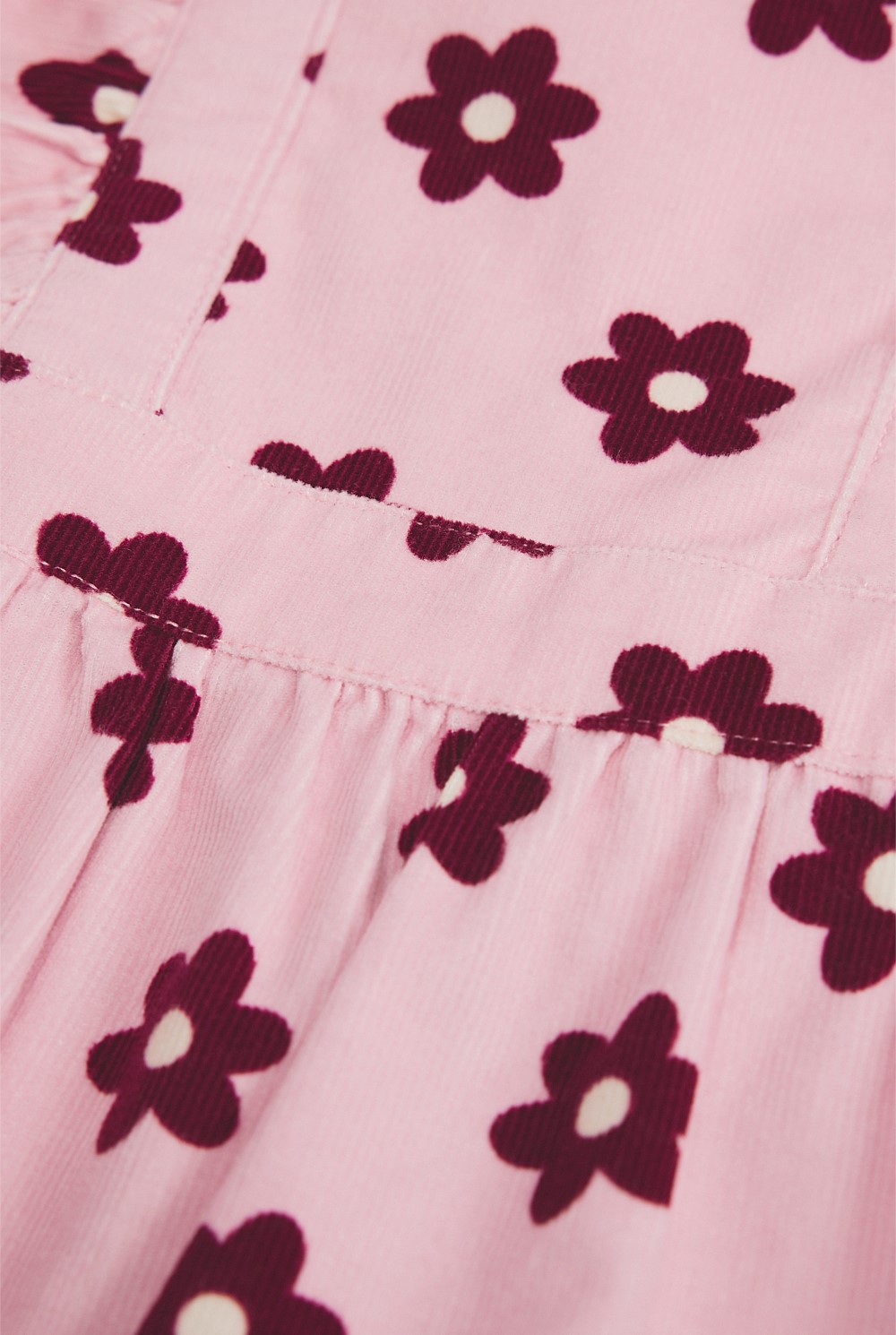 Cord Floral Overall