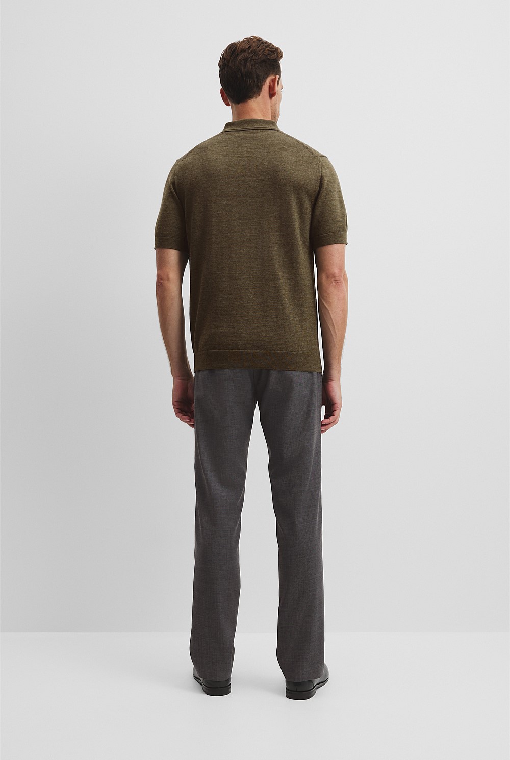 Australian Merino Short Sleeve Trophy Knit Polo