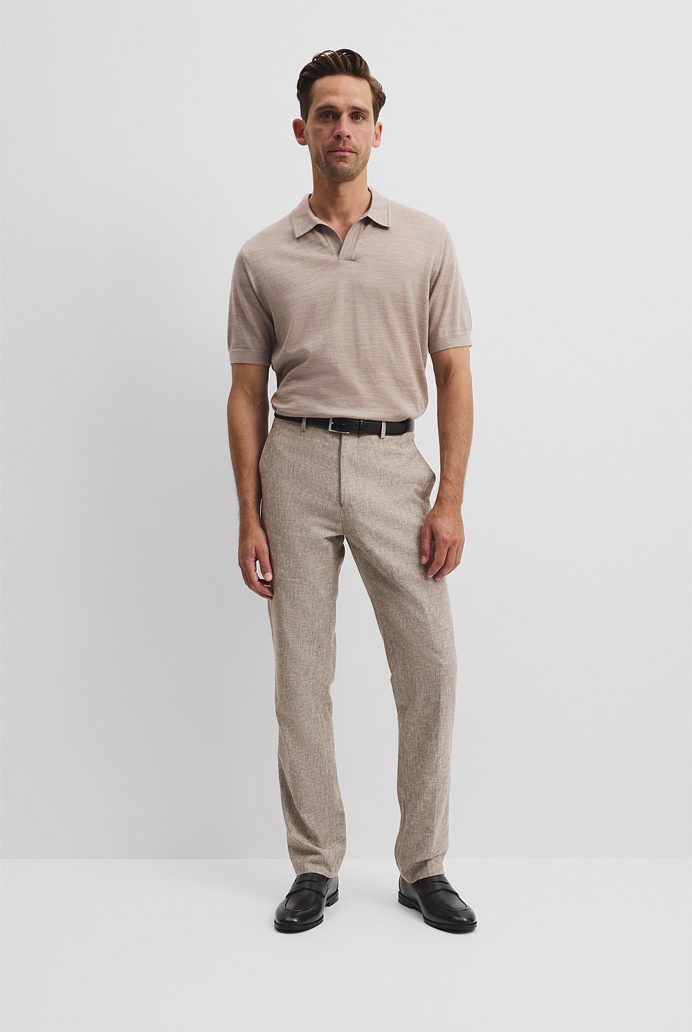 Australian Merino Short Sleeve Trophy Knit Polo