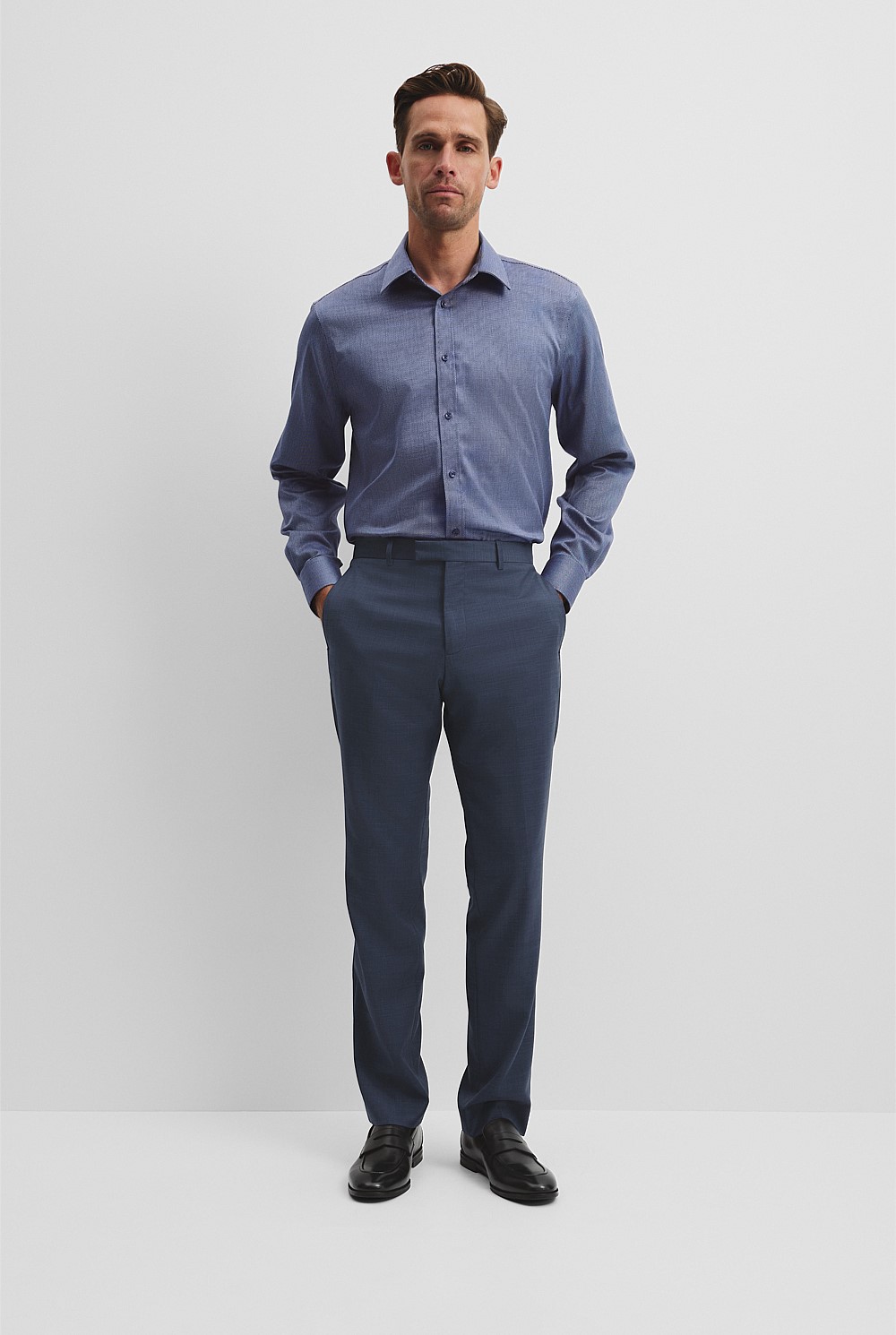 Regular Fit Dobby Travel Shirt