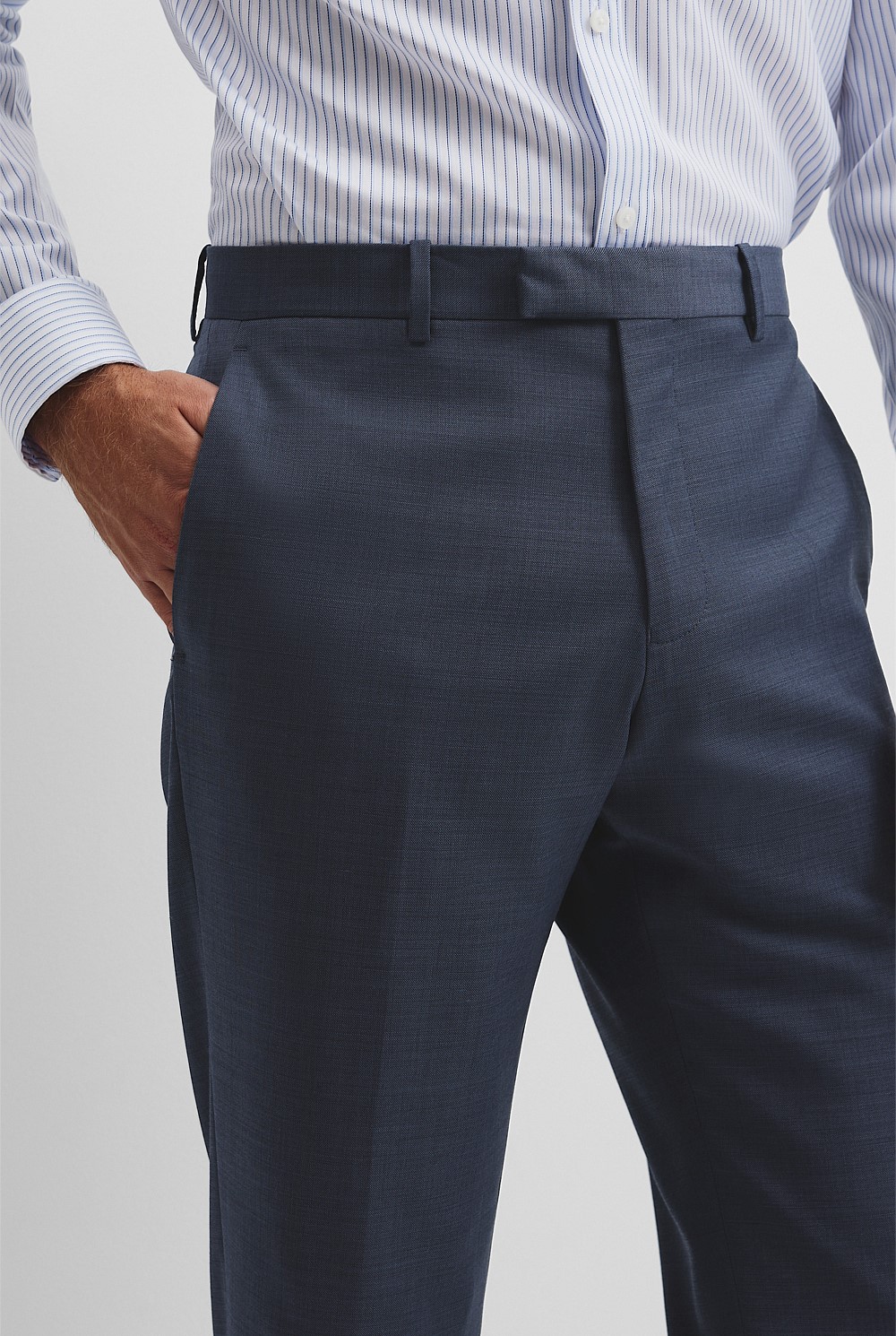 Regular Wool Blend Pant
