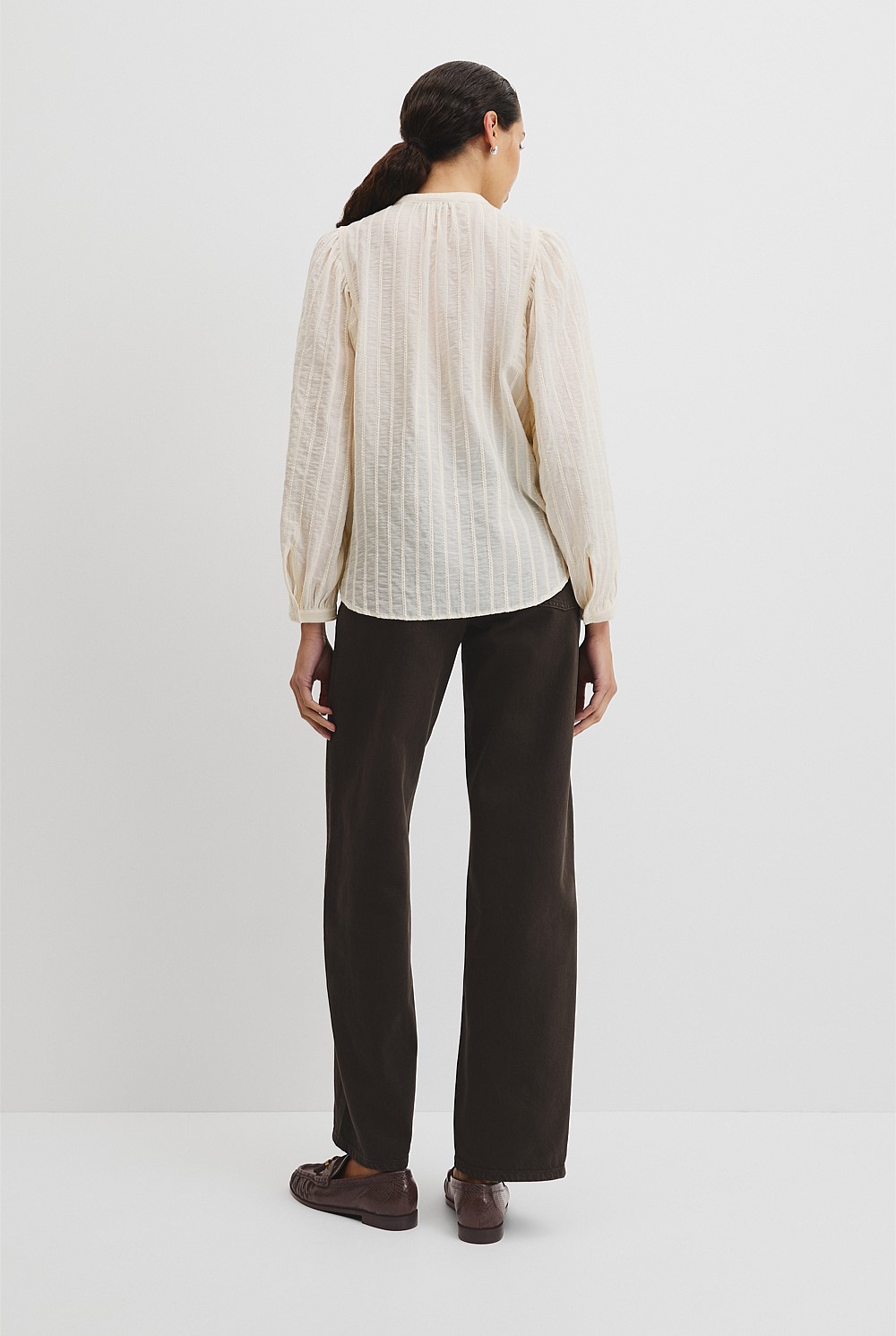 Textured Dolman Blouse