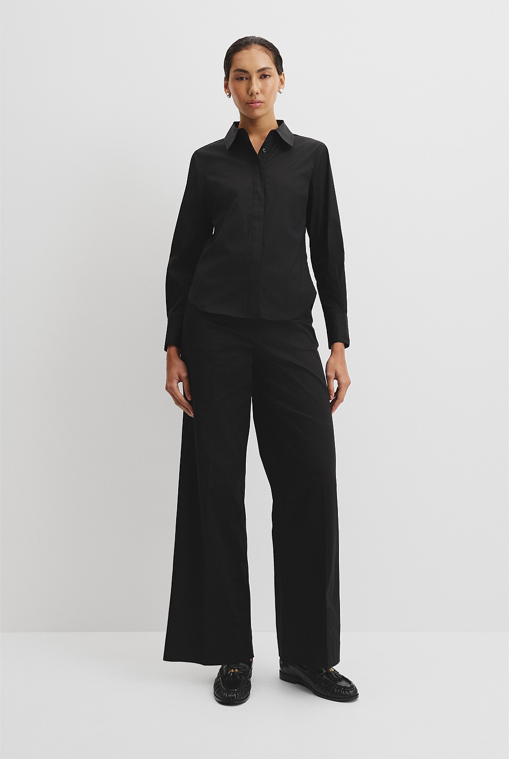 Stretch Slim Fit Poplin Shirt