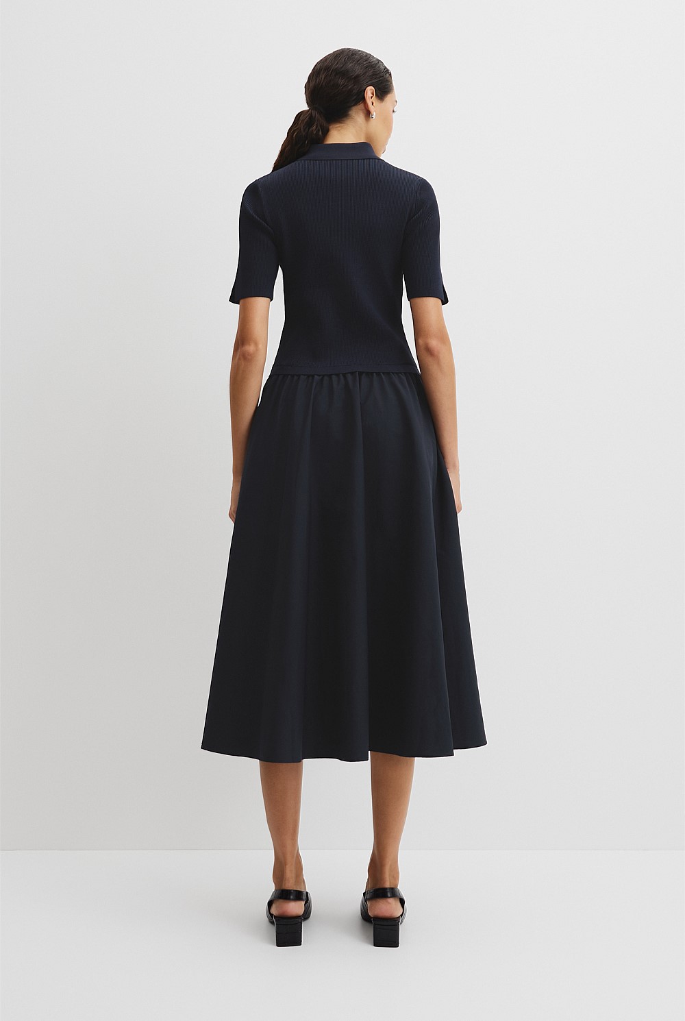 Mix Media Knit Dress