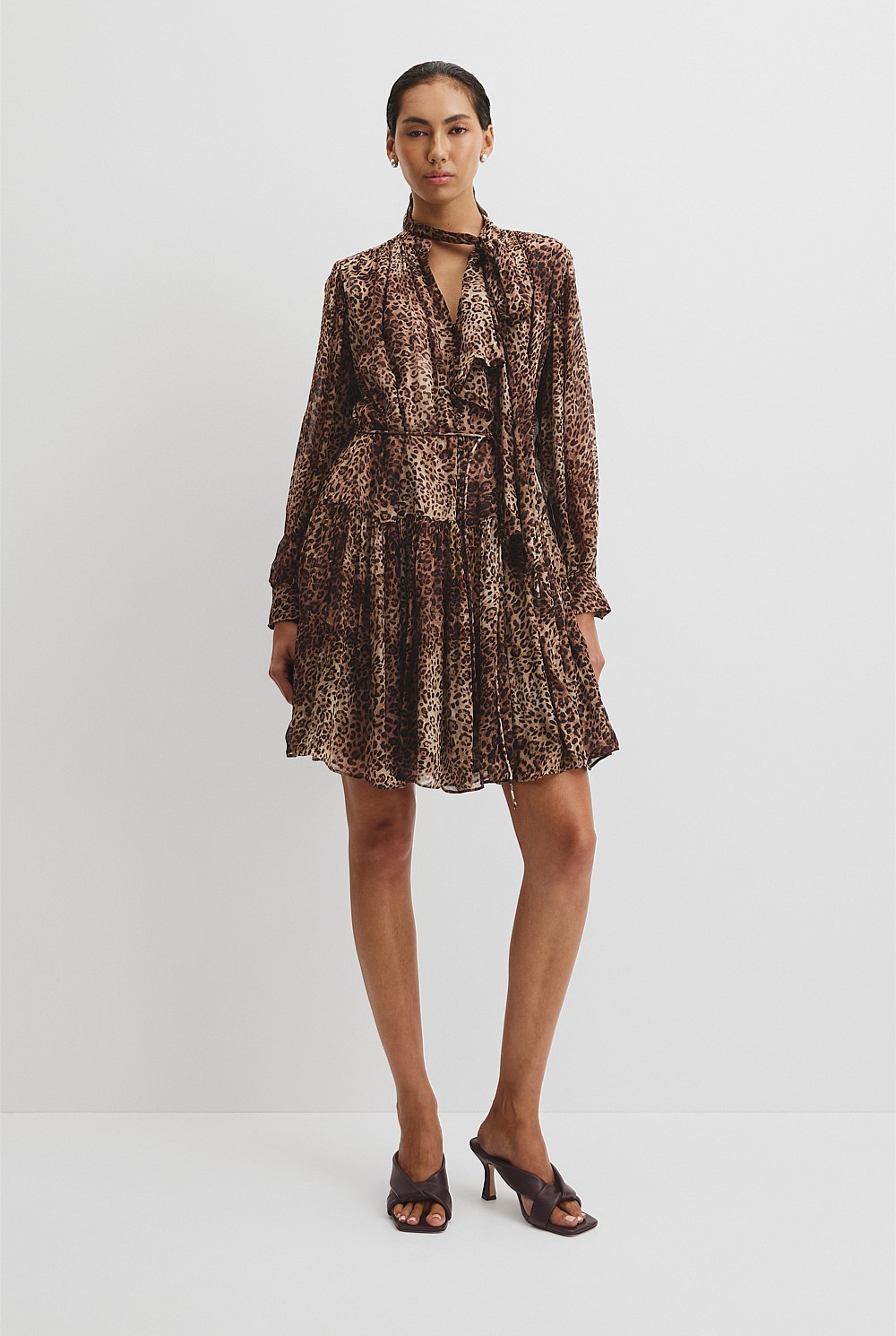 Print Cheetah Mini Dress