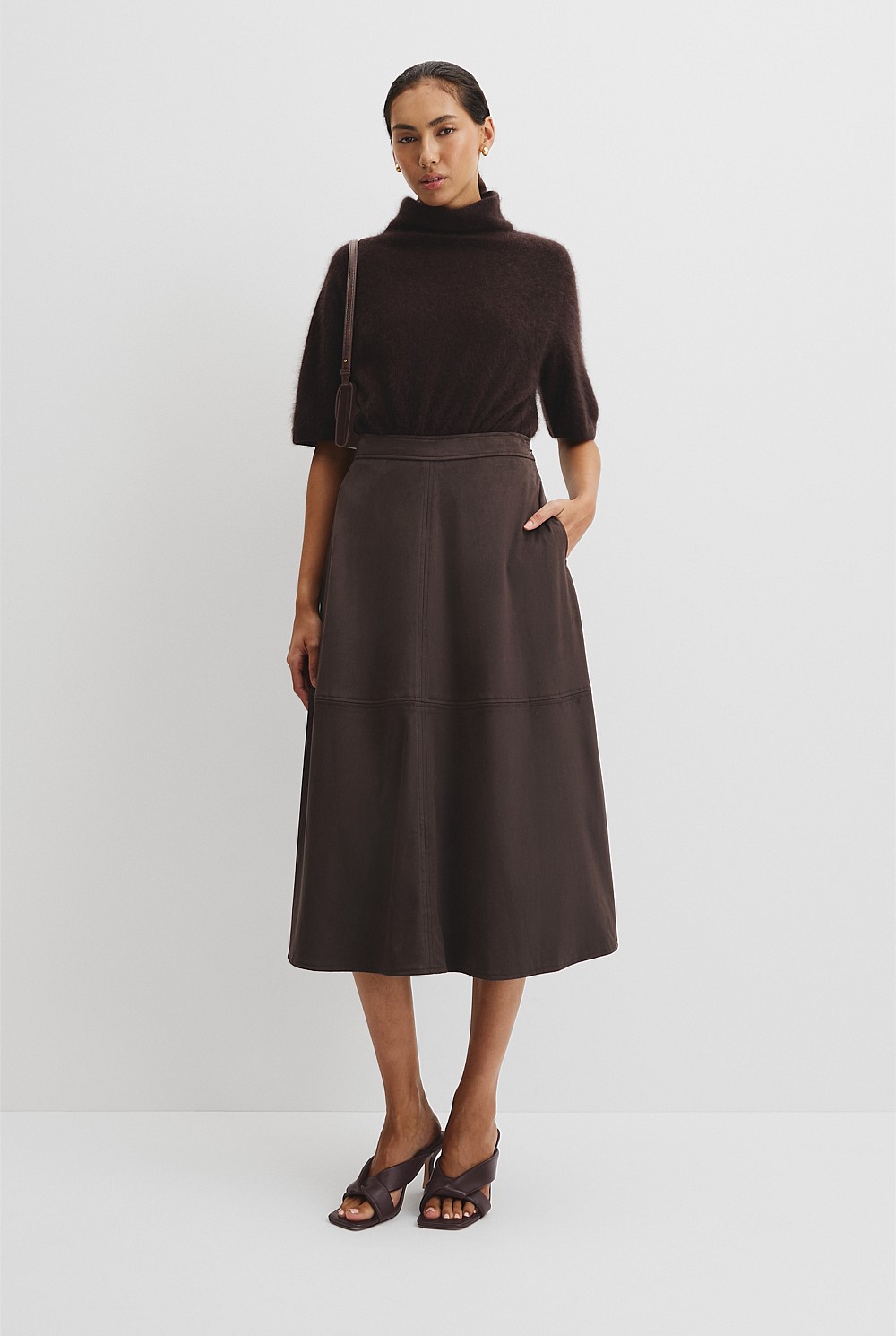 Faux Suede Skirt