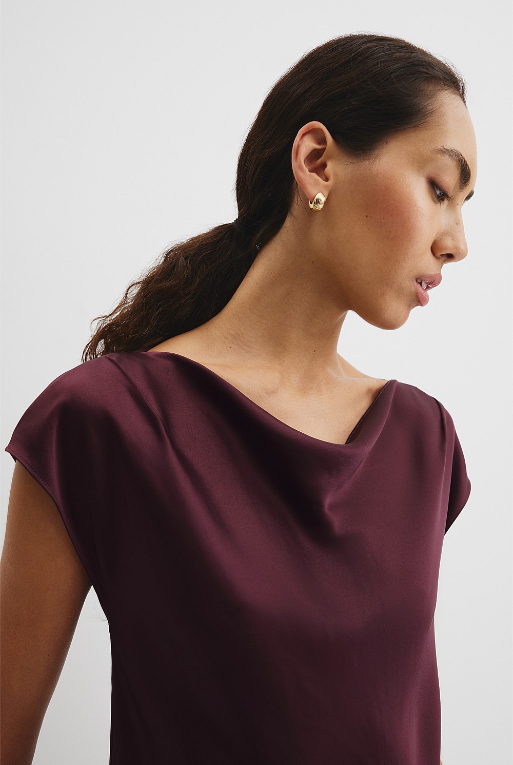 Satin Shell Top