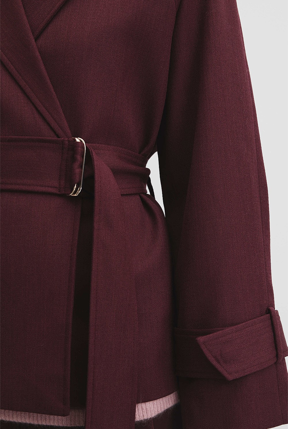 Melange Wrap Jacket