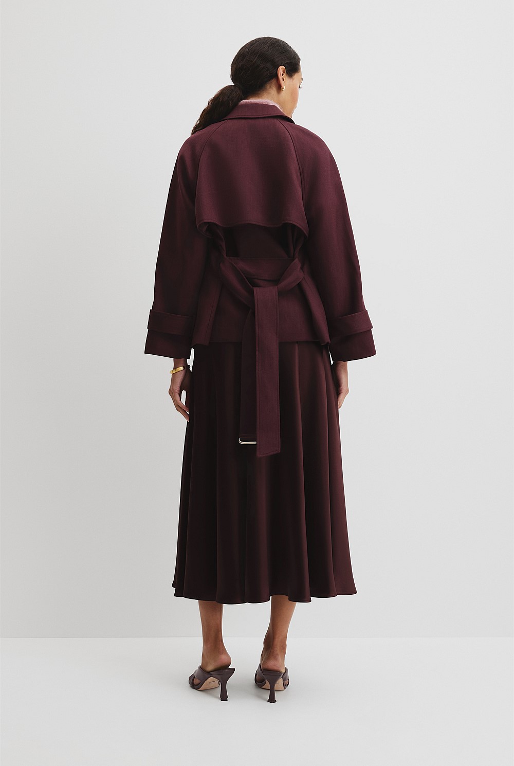Melange Wrap Jacket