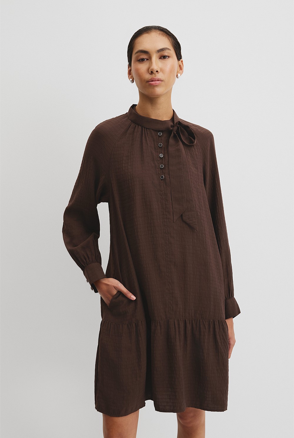 Textured Smock Dress