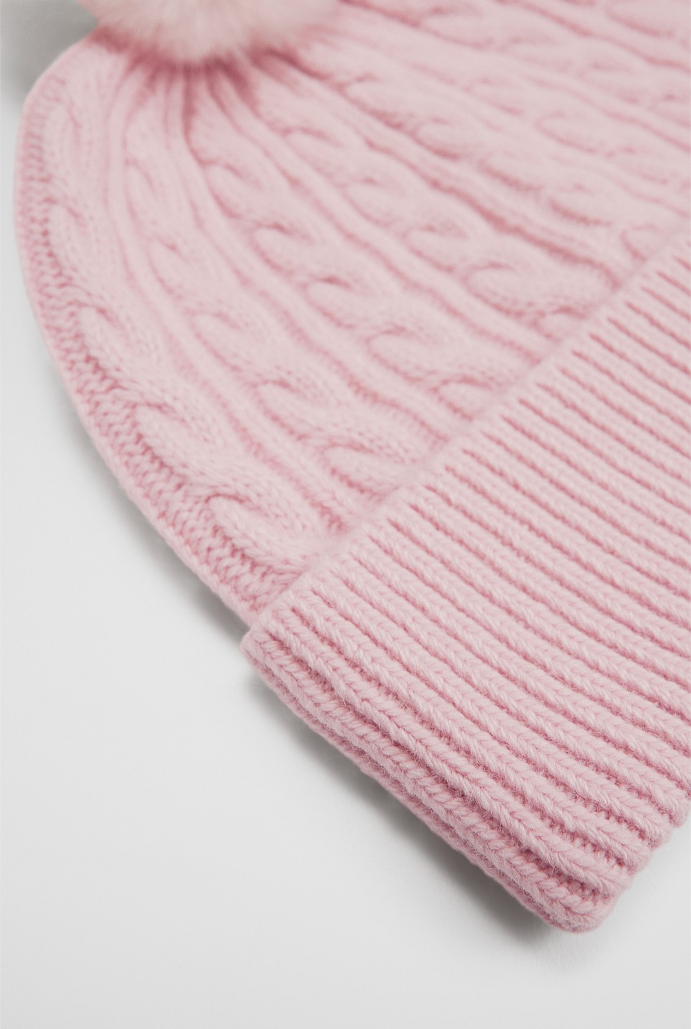 Pom Cable Beanie