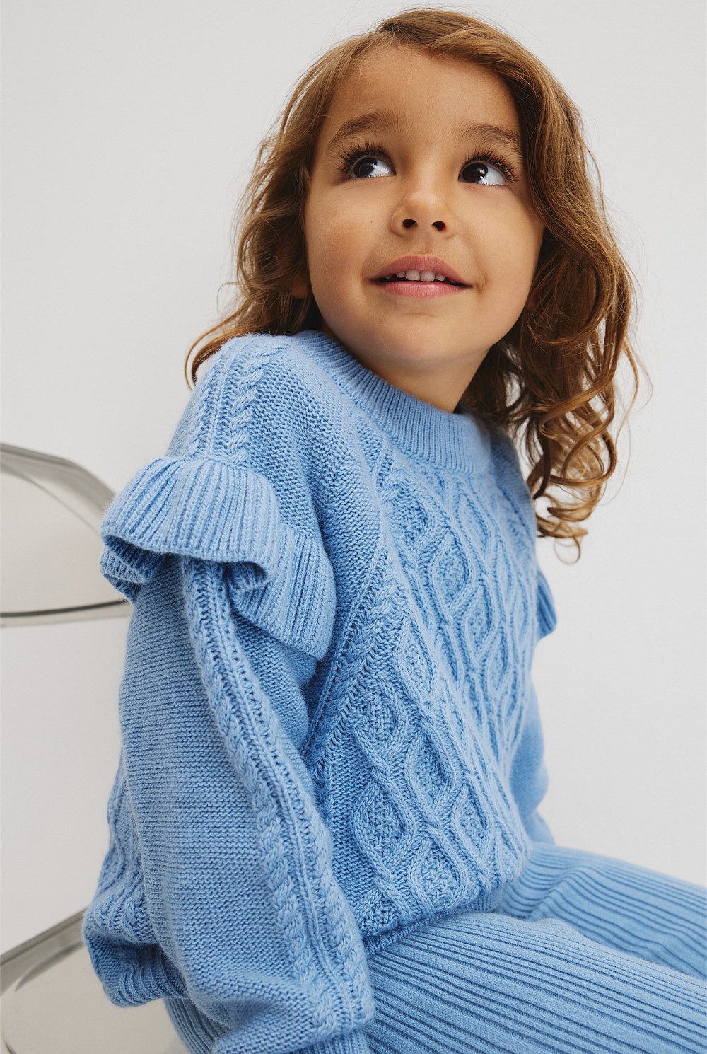 Frill Cable Knit