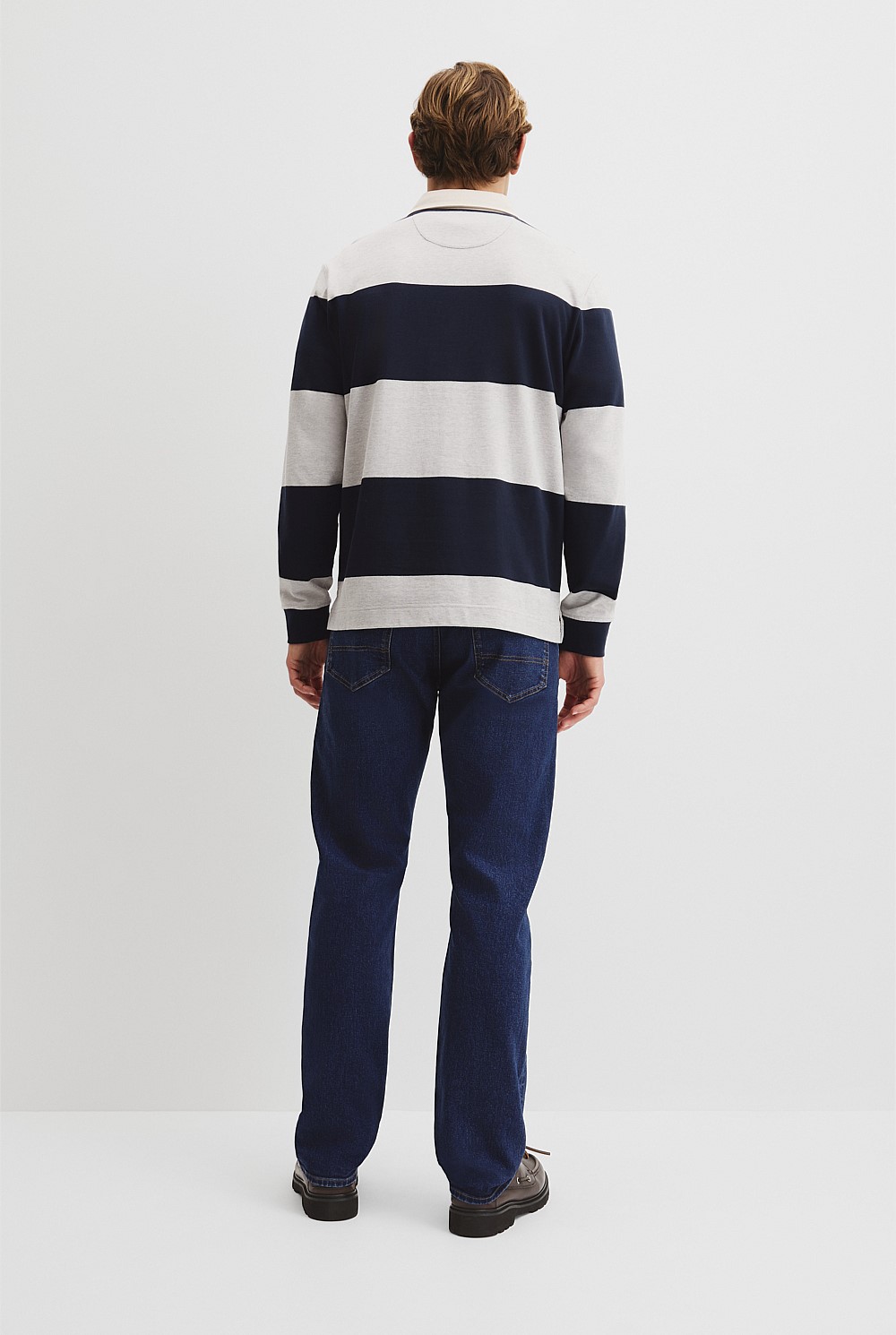 Australian Cotton Stripe Rugby Polo