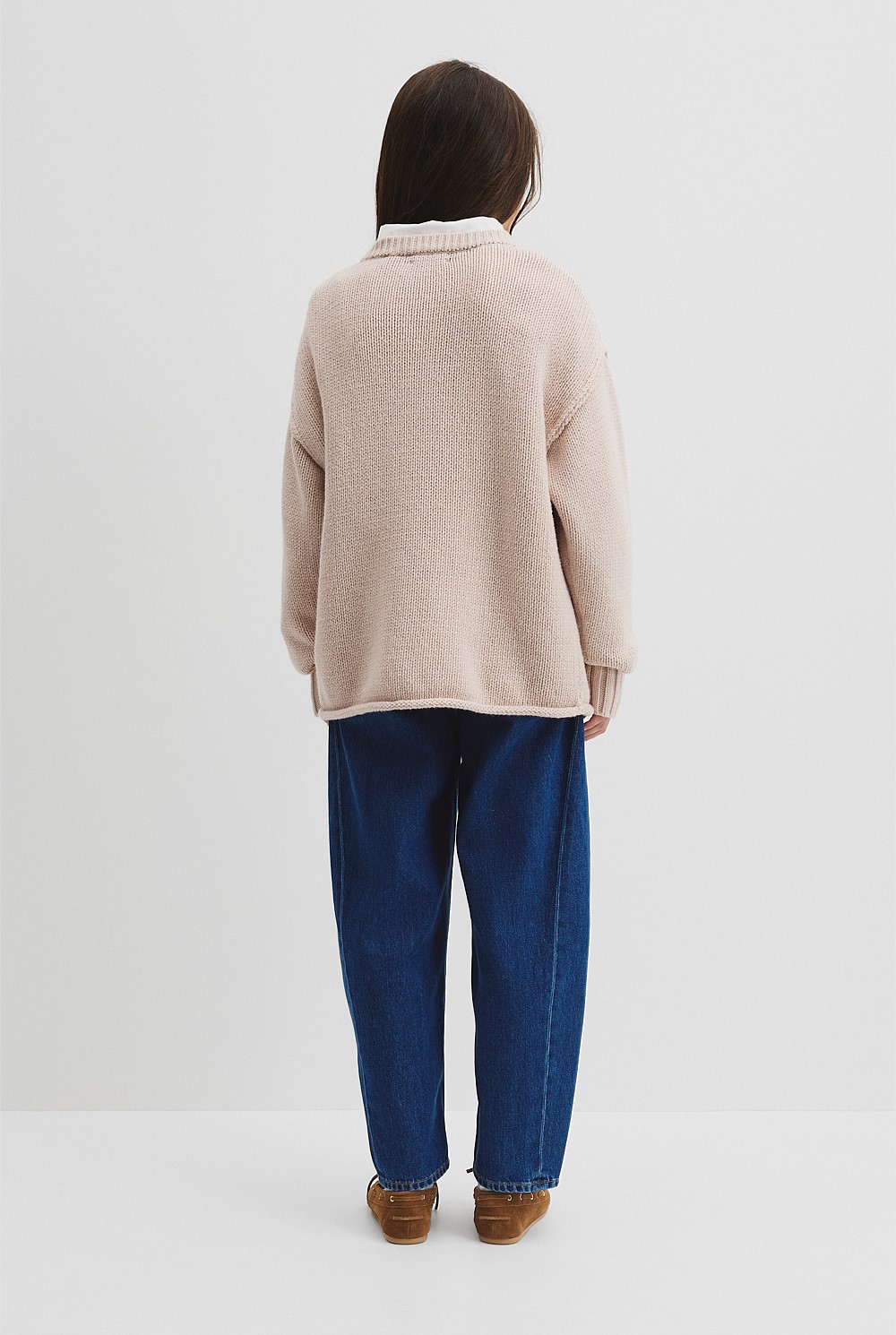 Teen Exposed Seam Knit