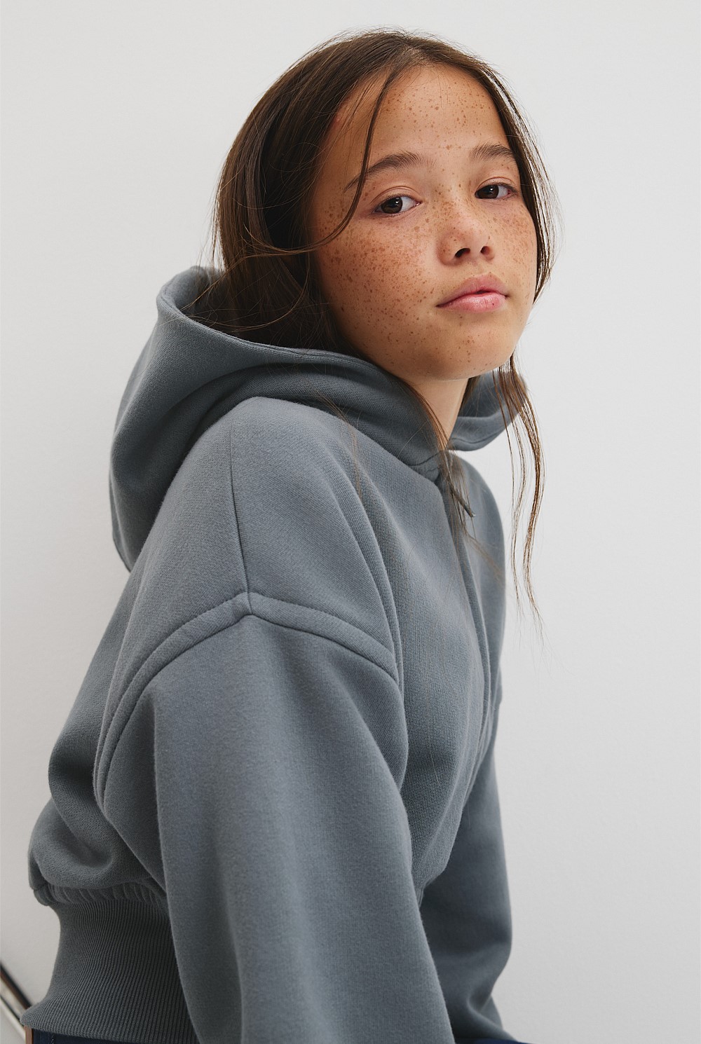Teen Australian Cotton Cropped Zip Through Jacket`