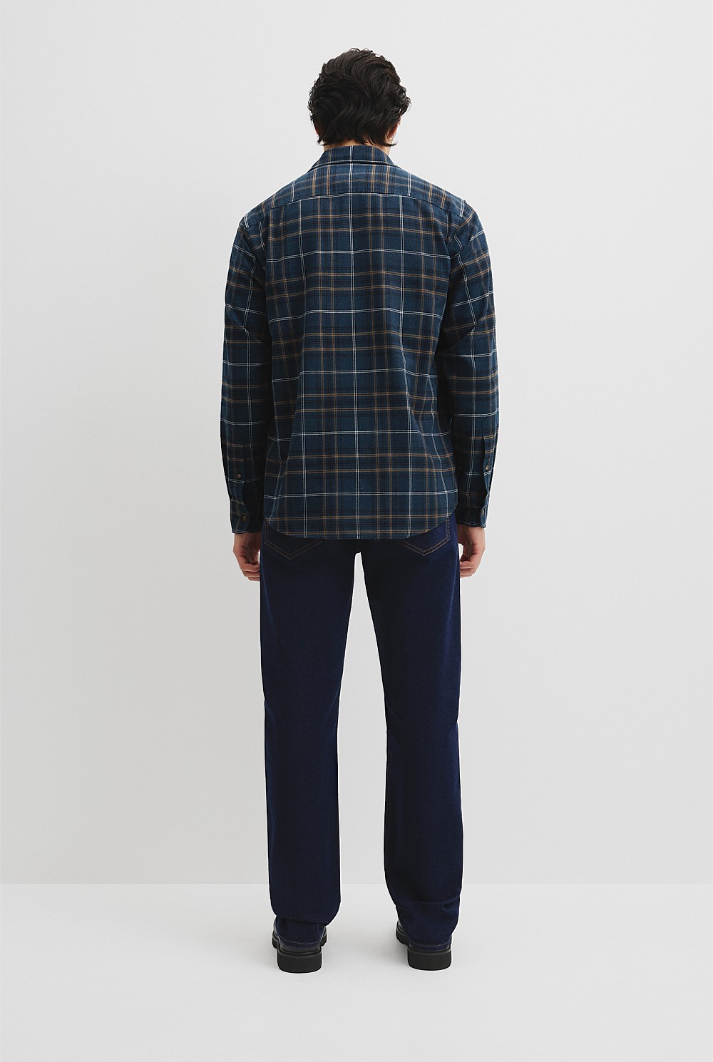 Regular Fit Brushed Check Shirt