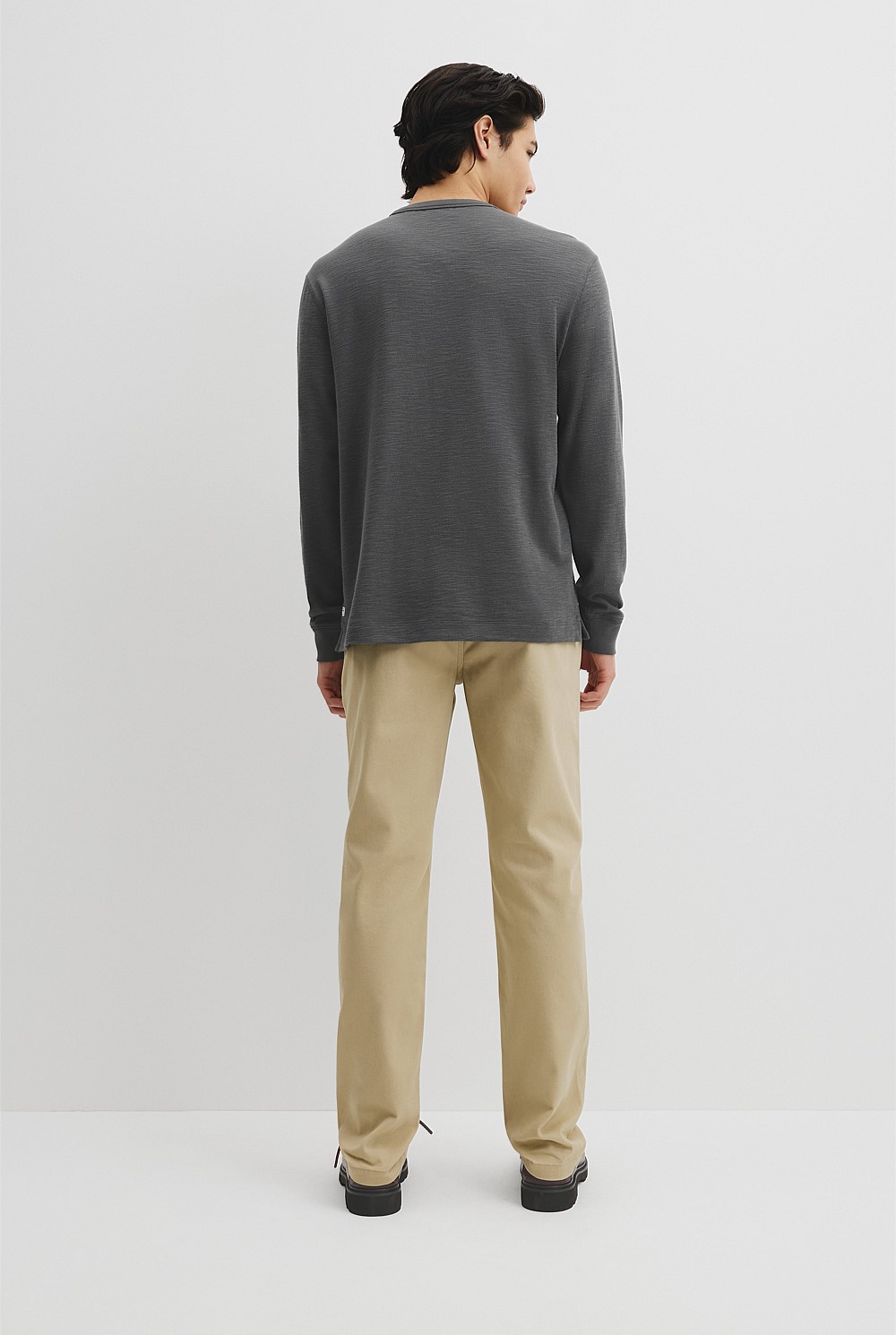 Long Sleeve Cotton Slub T-Shirt