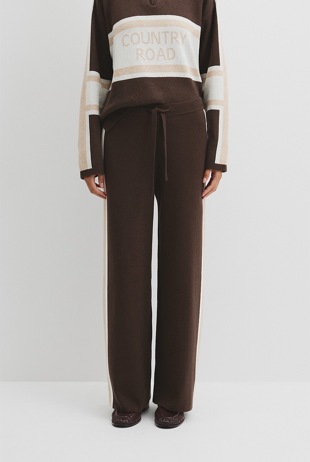 Organically Grown Cotton Blend Knit Pant