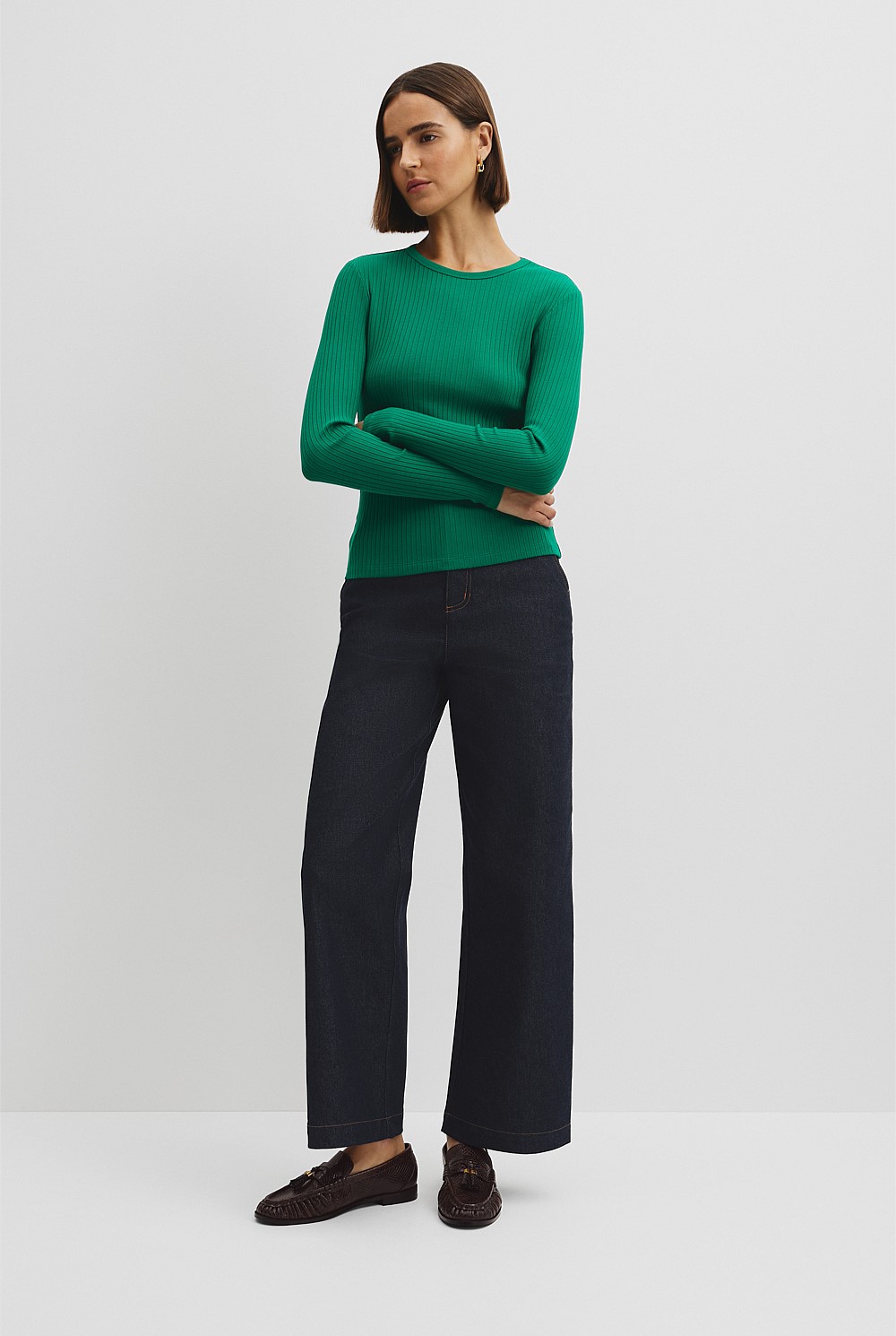 Long Sleeve Rib Top