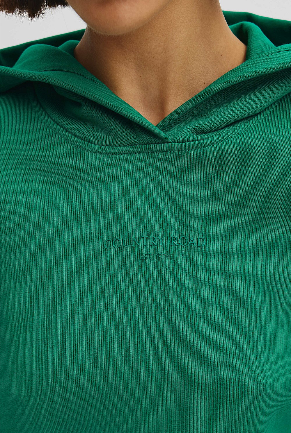Australian Good Earth Cotton Pull Over Hooded Sweat