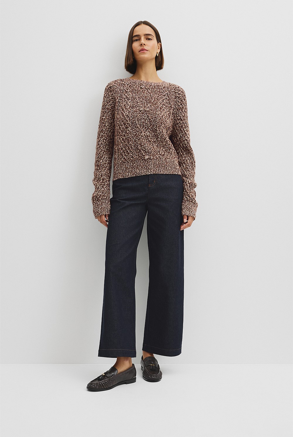 Twist Knit Cable Knit Pullover