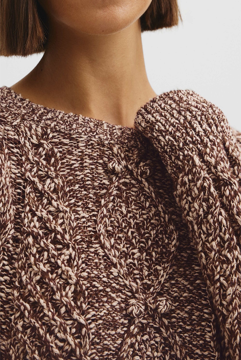 Twist Knit Cable Knit Pullover