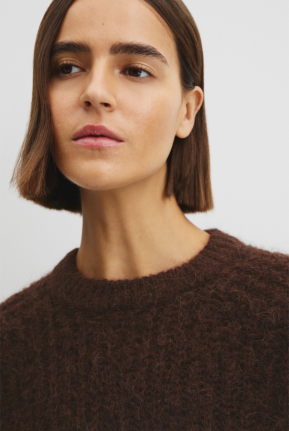 Fluffy Crew Neck Knit