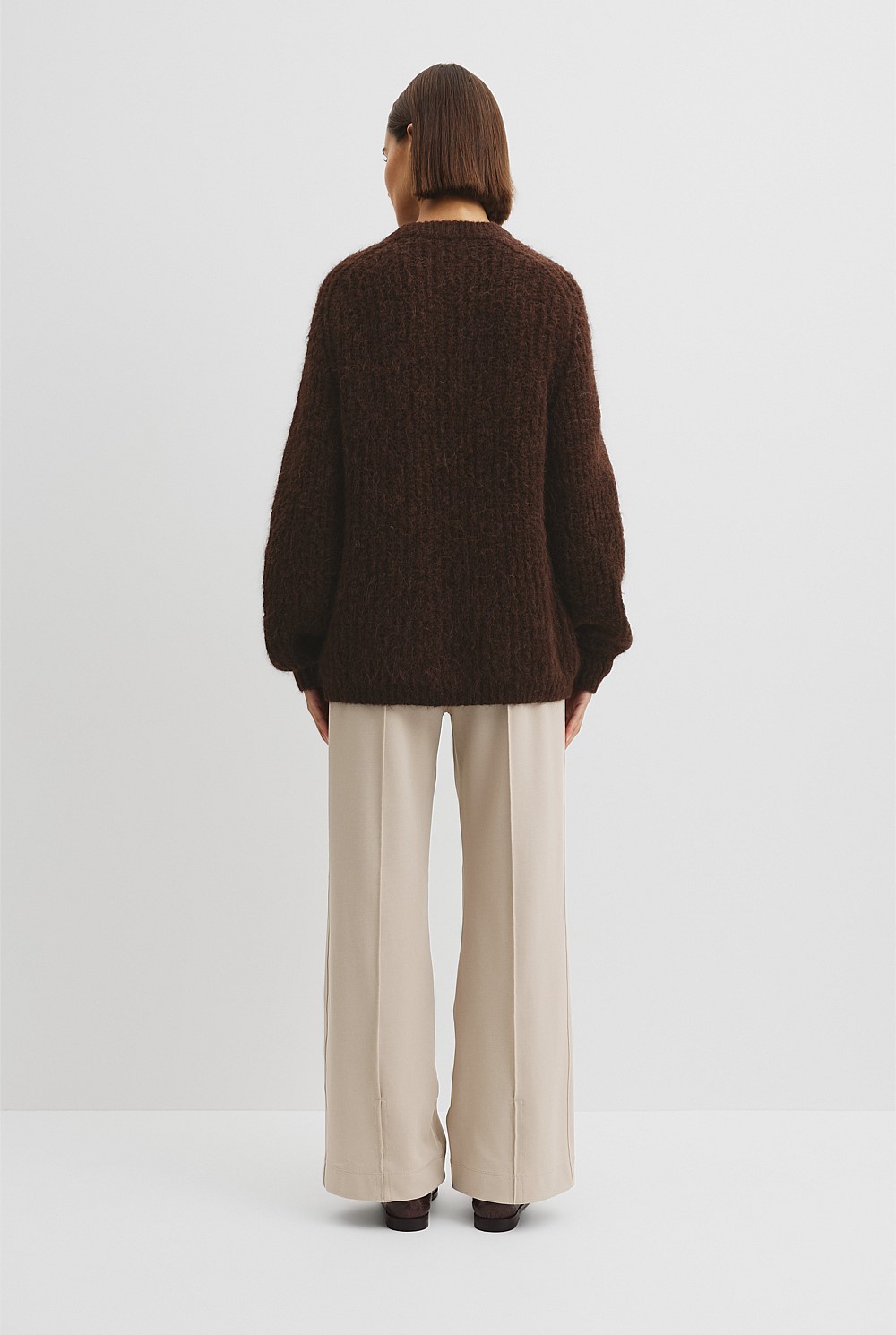 Fluffy Crew Neck Knit