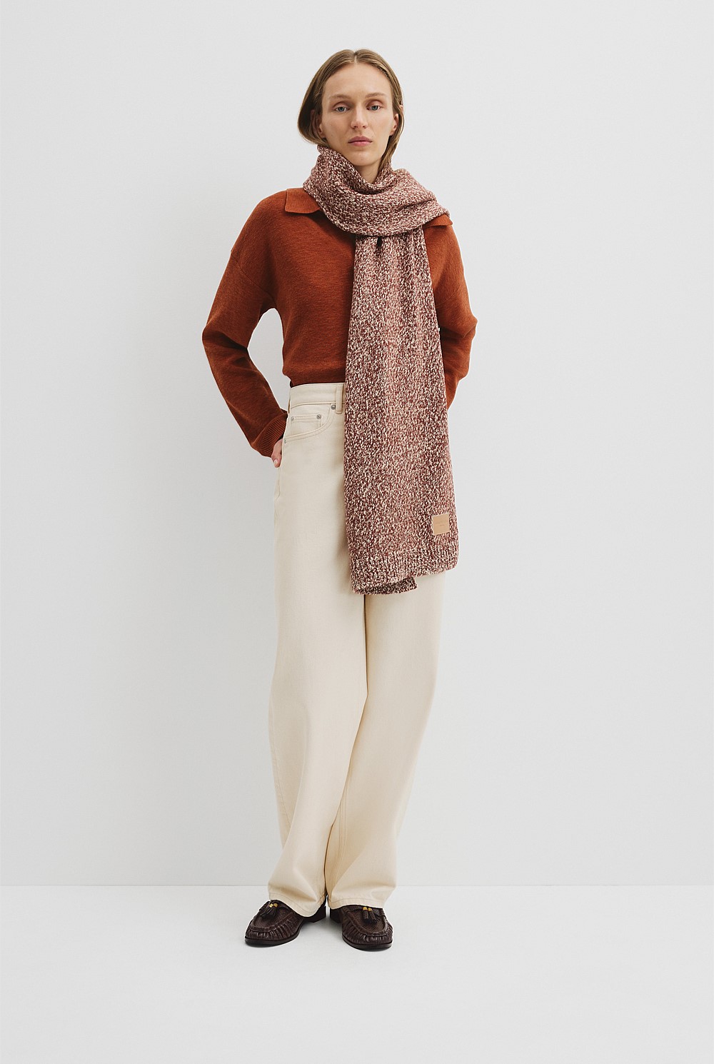 Tweed Yarn Scarf