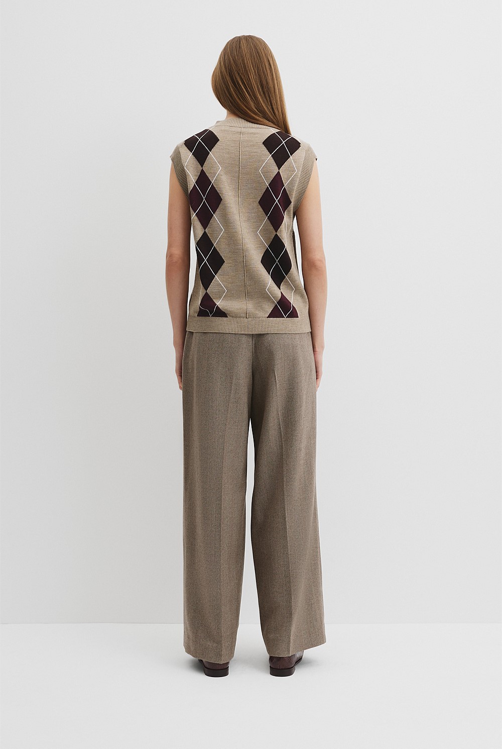 Argyle Knit Vest