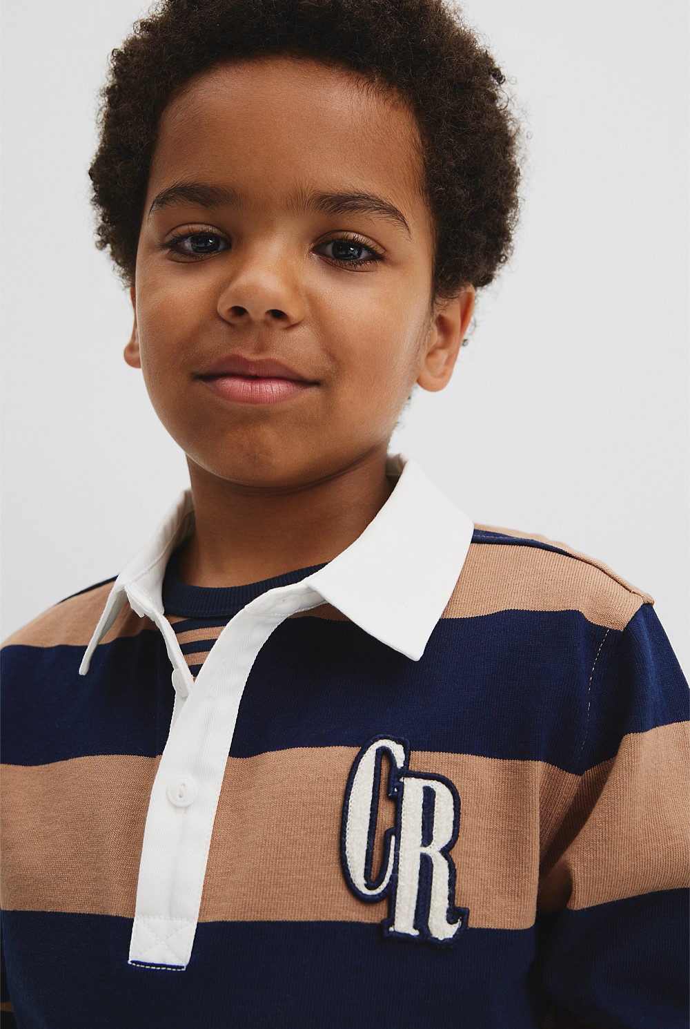 Organically Grown Cotton Block Stripe Rugby