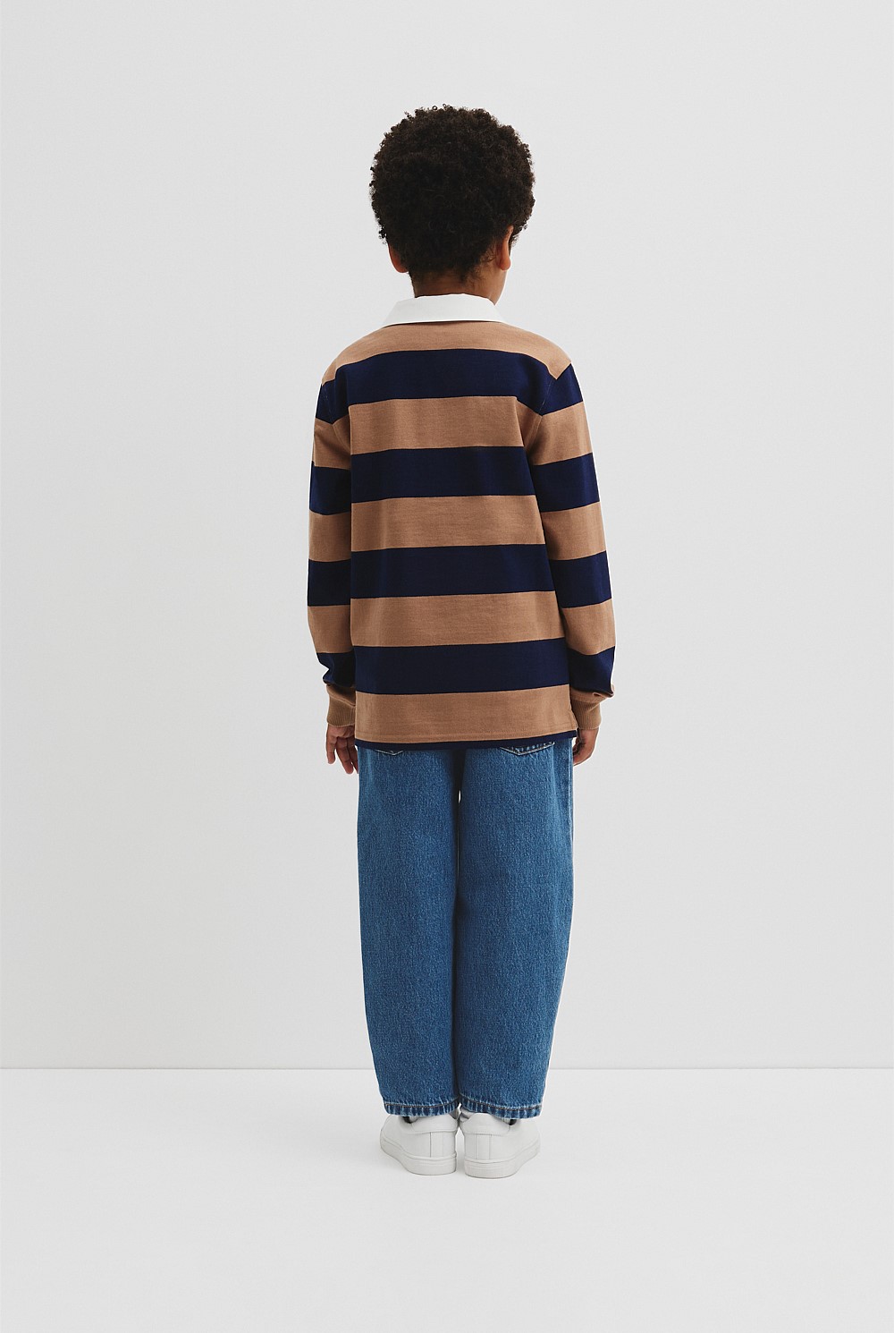 Organically Grown Cotton Block Stripe Rugby
