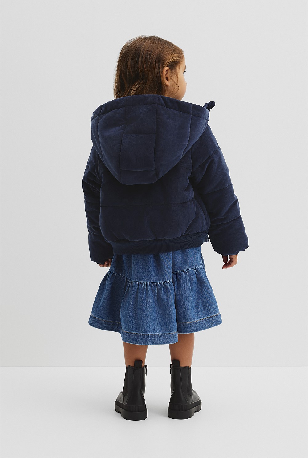 Cord Puffer Jacket
