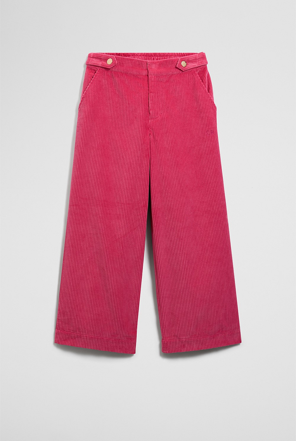 Organically Grown Cotton Wide Leg Cord Pant