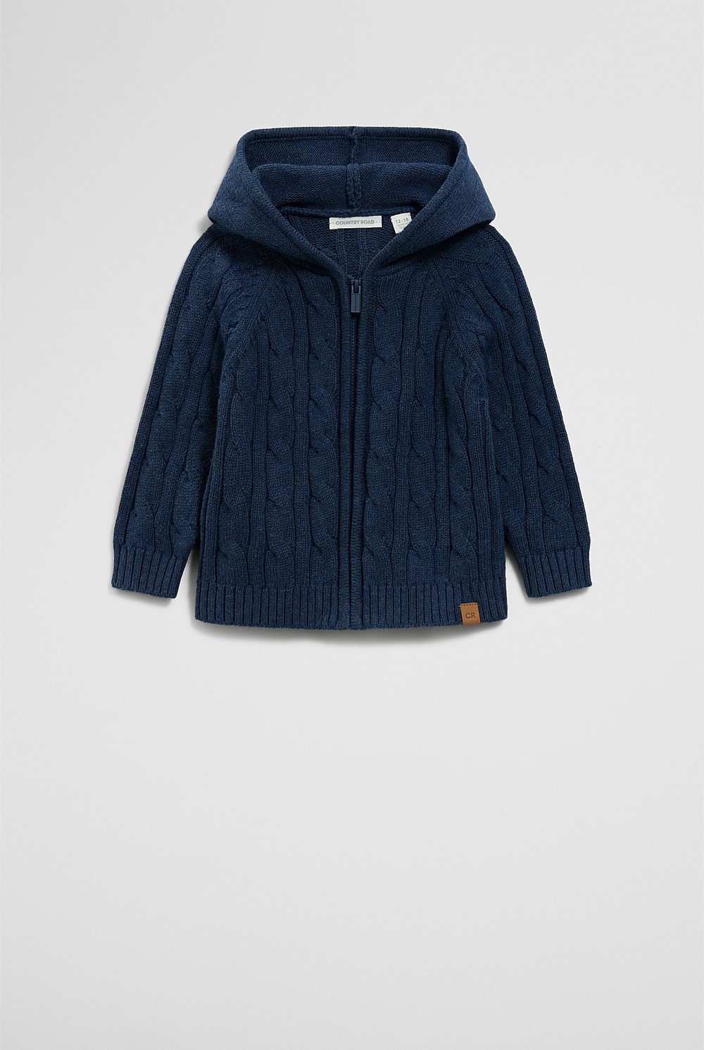 Hooded Zip Through Cardigan