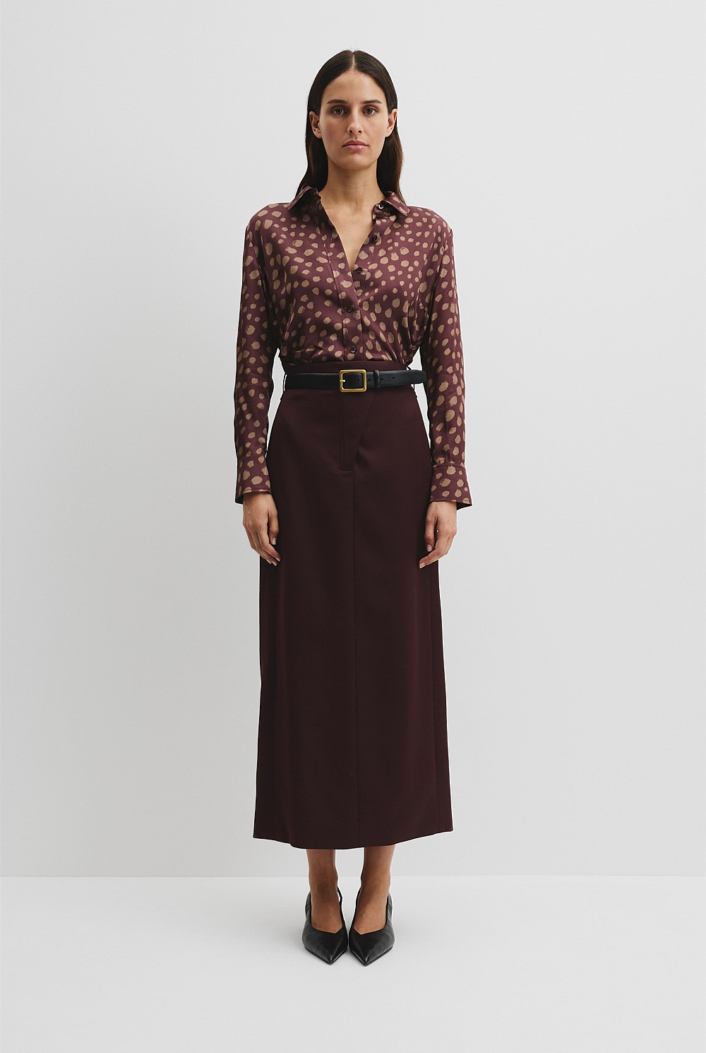 Print Tuck Shirt
