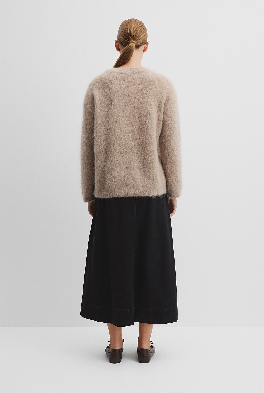 Long Sleeve Fluffy Crew Knit