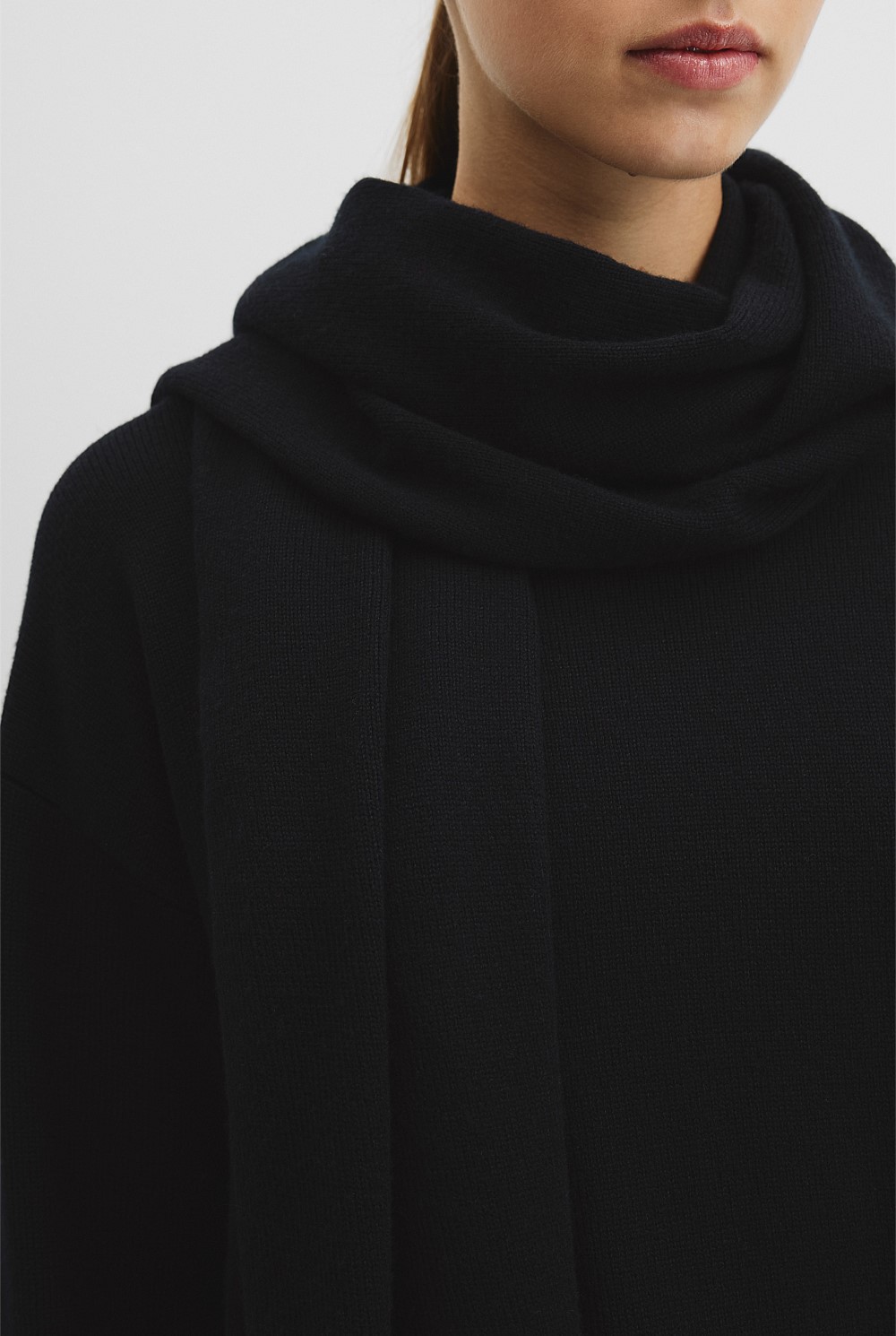 Scarf Detail Knit