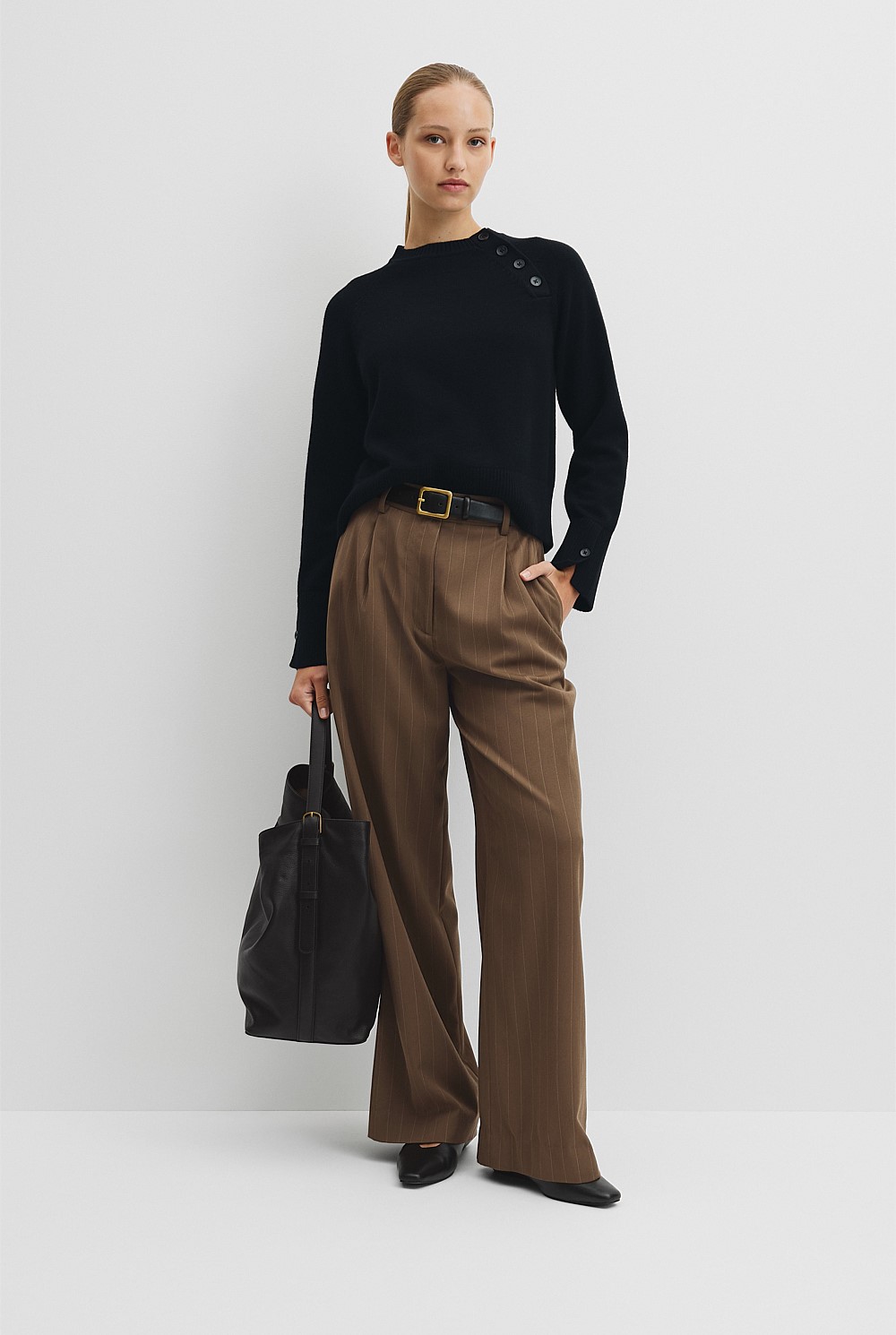 Button Neck Knit