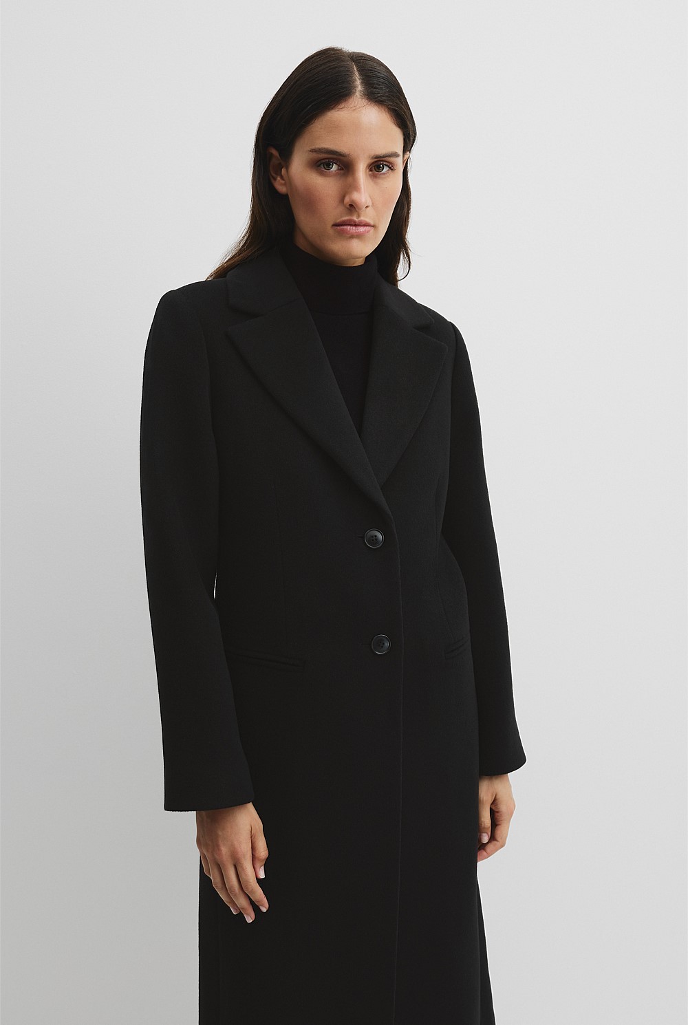 Wool Felt Long Coat