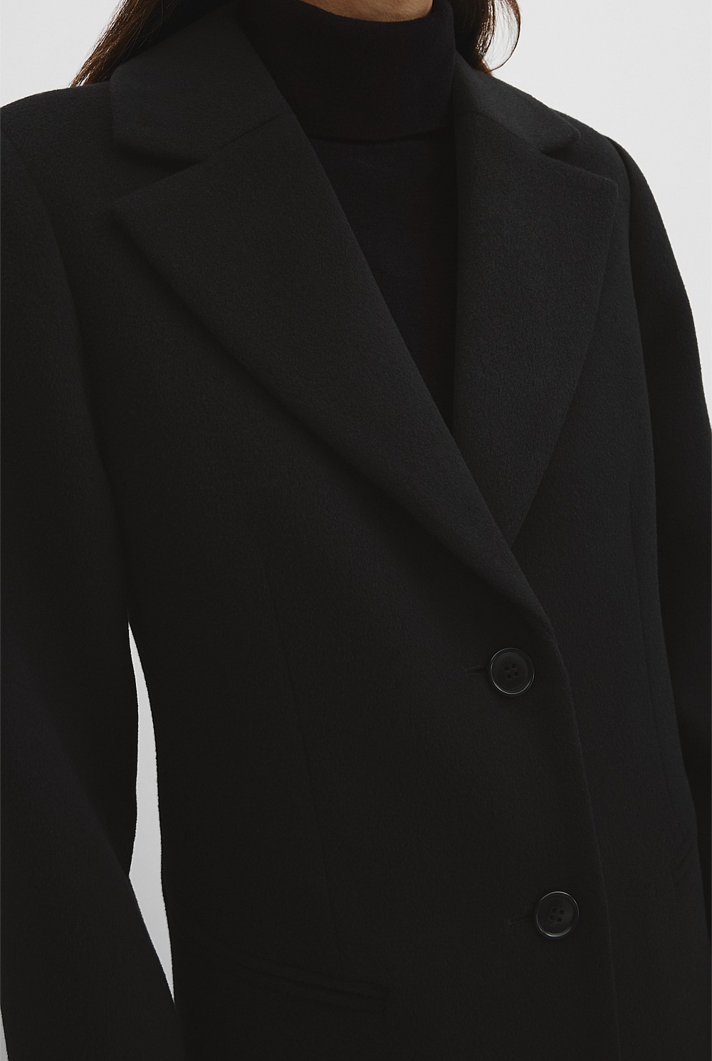 Wool Felt Long Coat