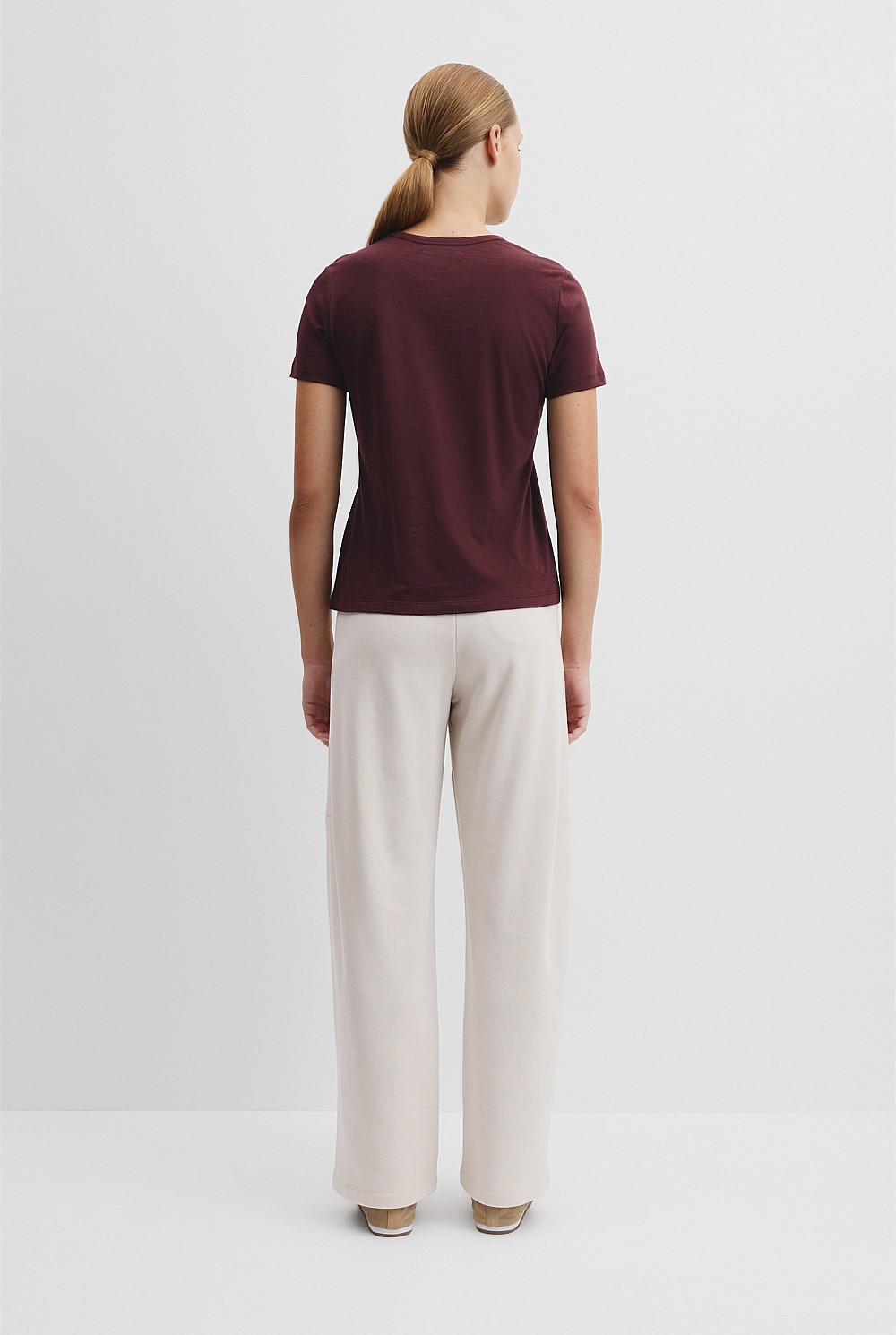 Australian Good Earth Cotton Slub Short Sleeve T-Shirt