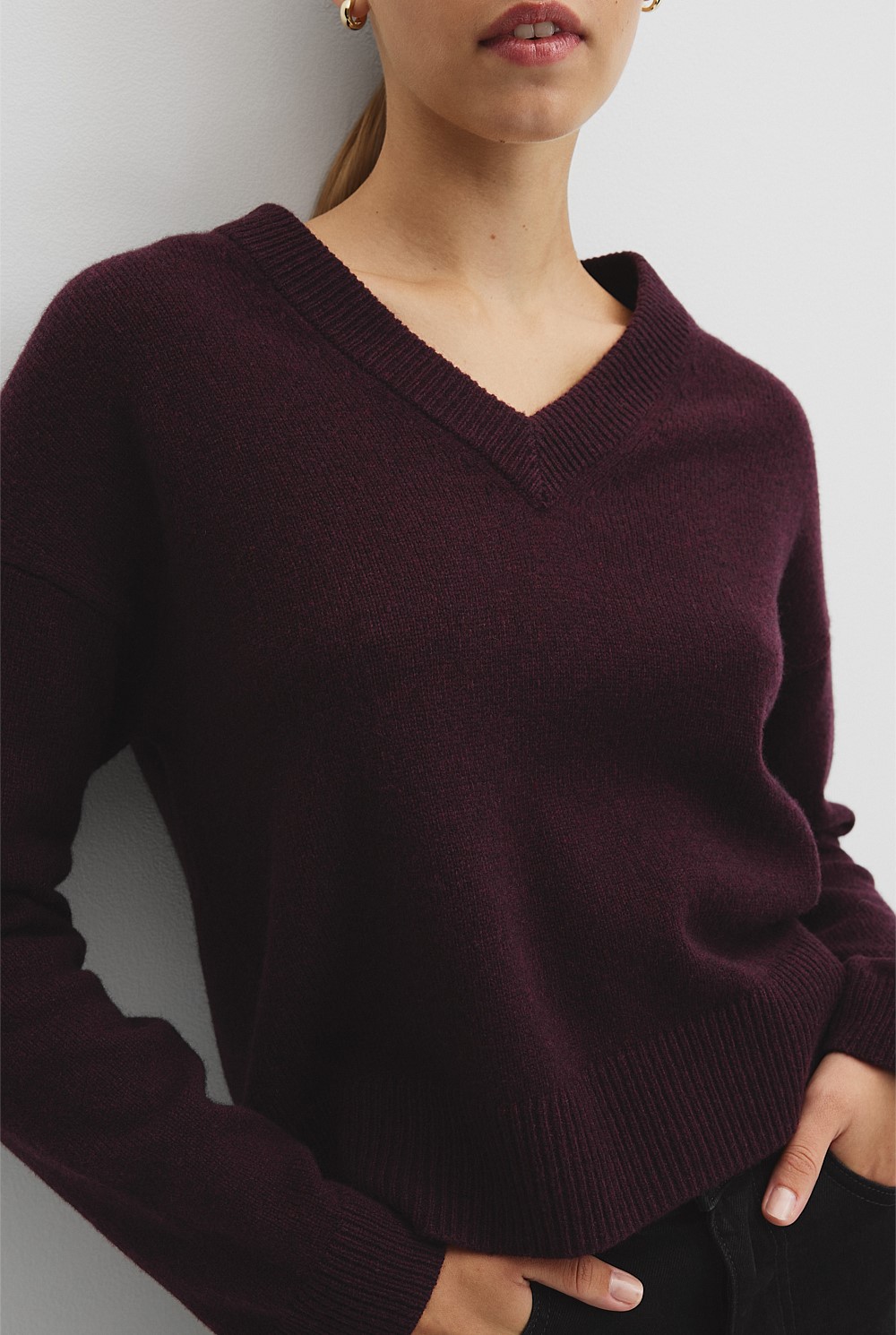 V-Neck Merino Knit