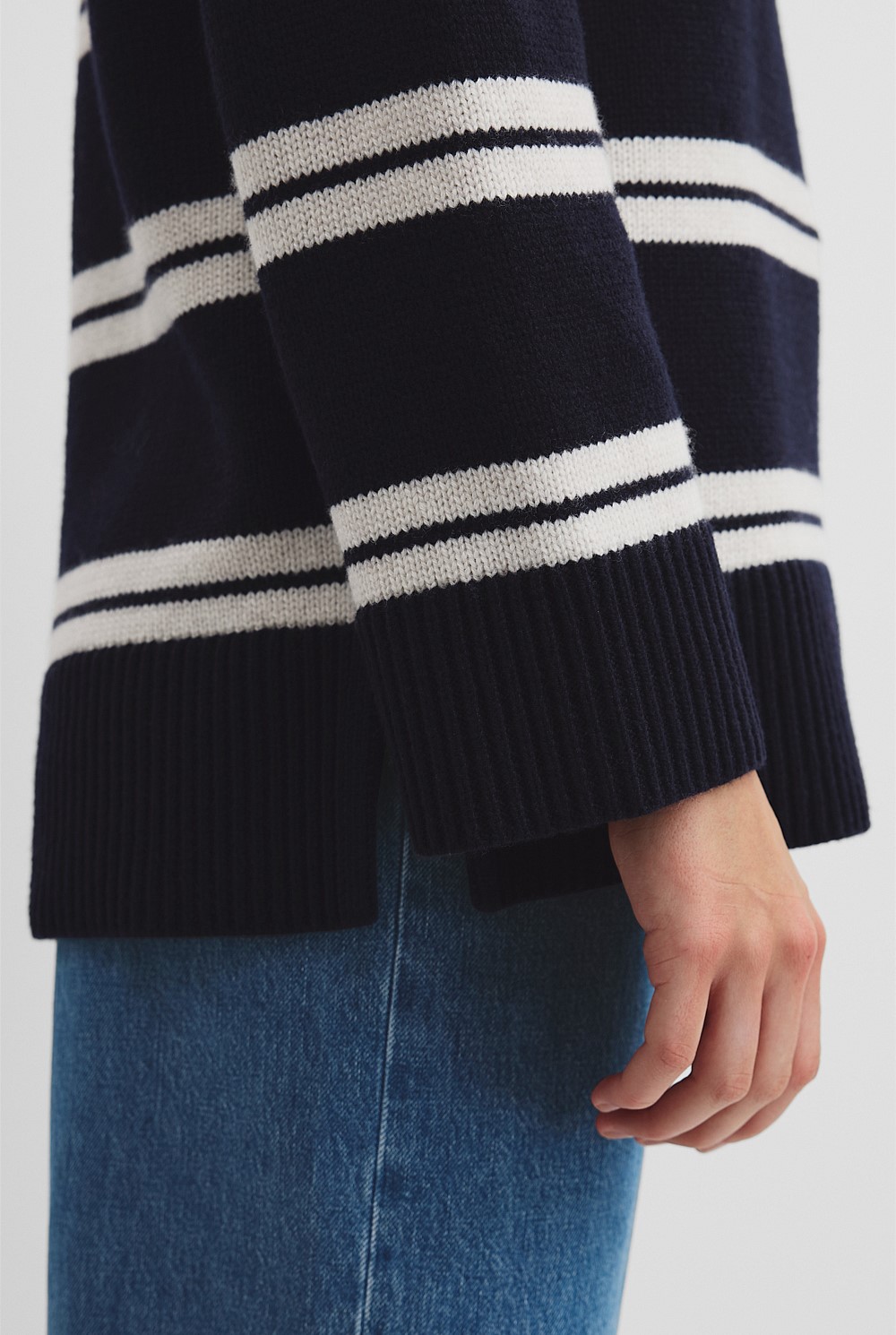 Longline Stripe Knit