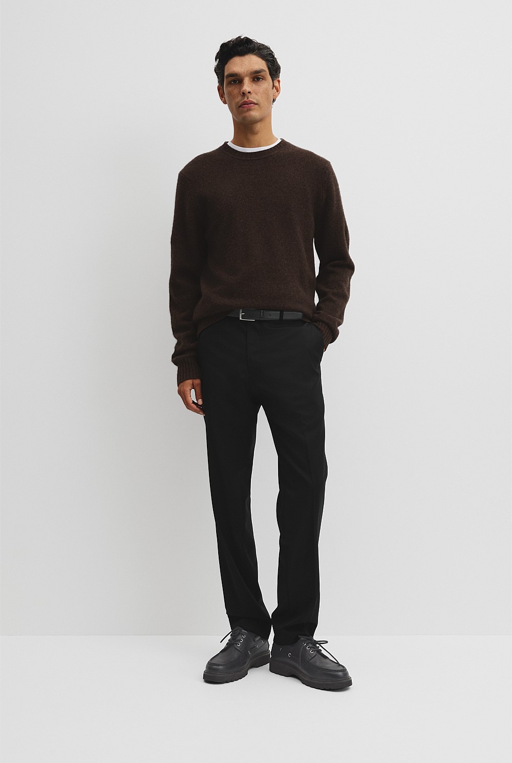 Merino Wool Yak Crew Neck Knit
