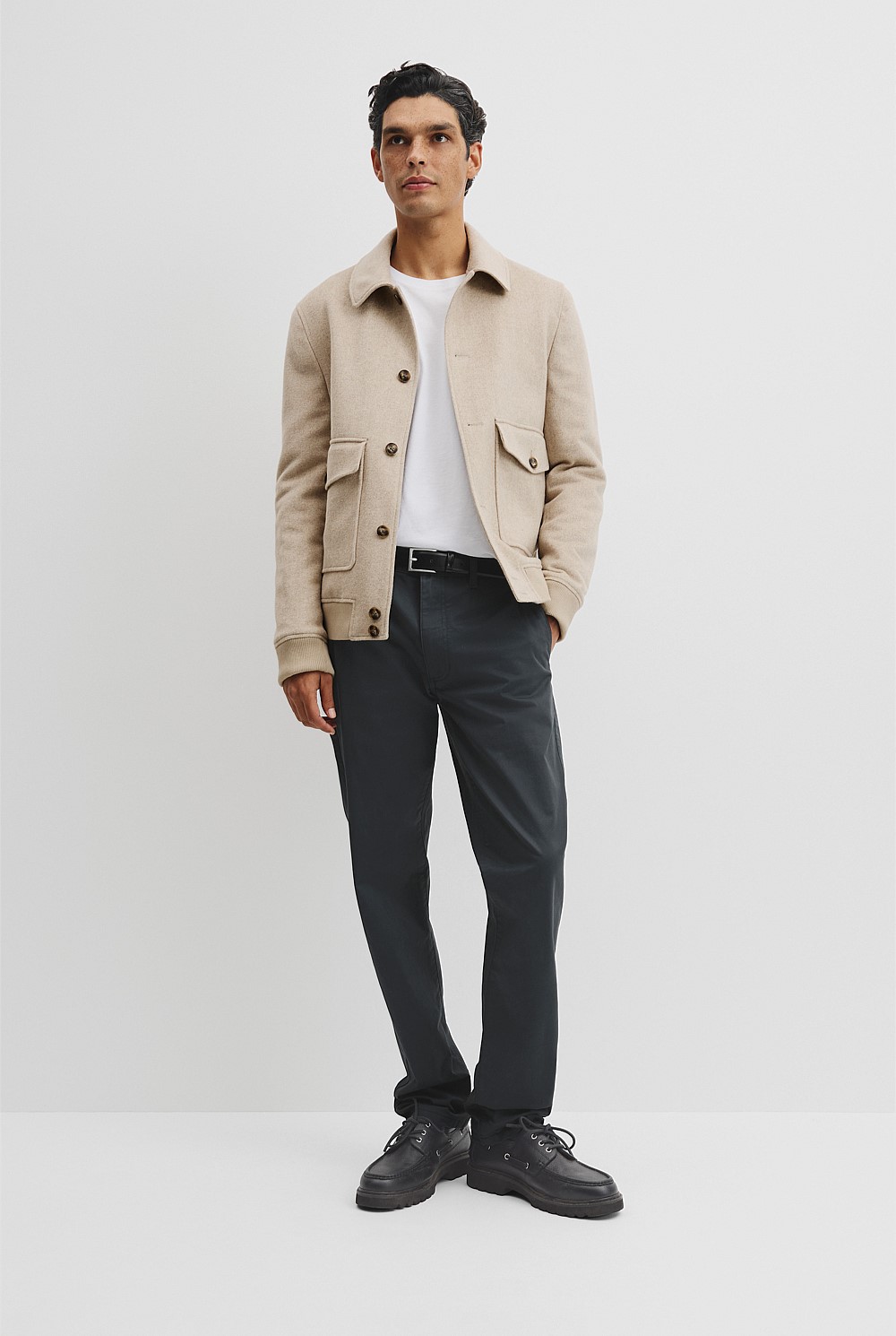 Herringbone Button Jacket