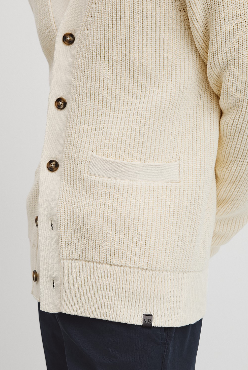 Cotton Rib Cardigan
